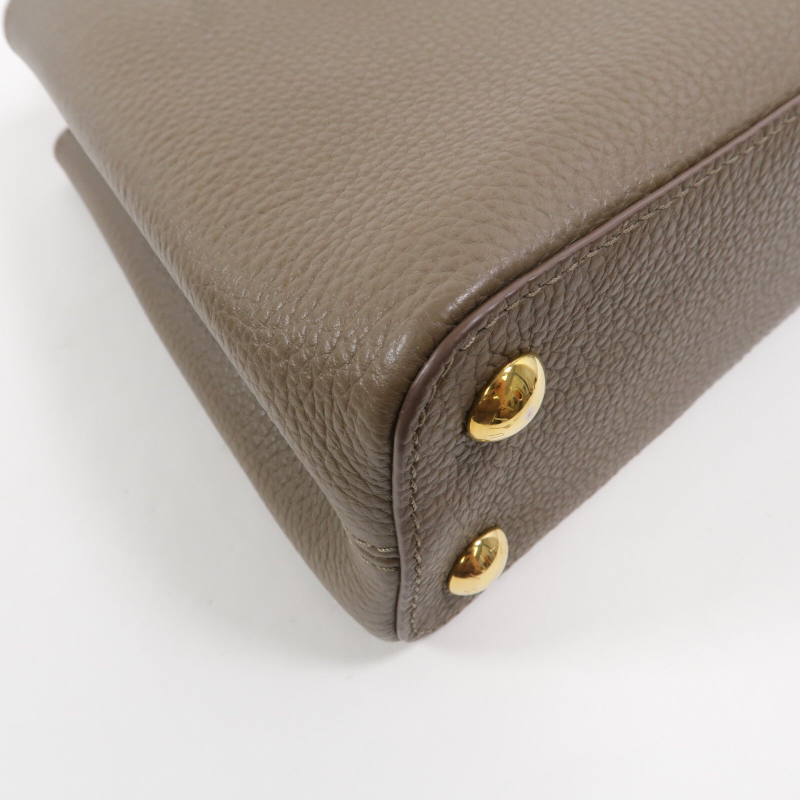 LOUIS VUITTON 牛皮皮革Capucines BB手挽肩背兩用袋