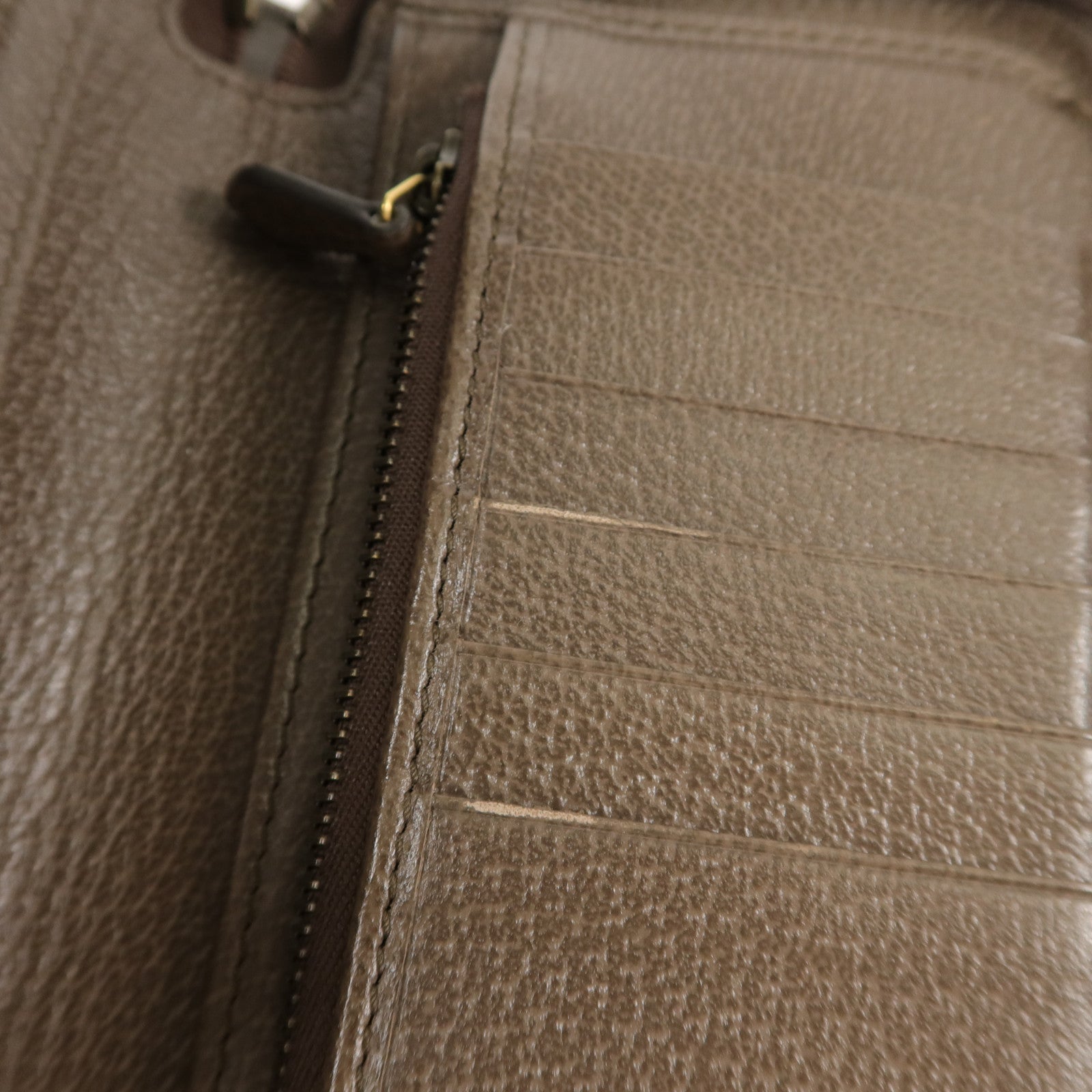 GUCCI 塗層帆布Zipper Long Wallet長錢包