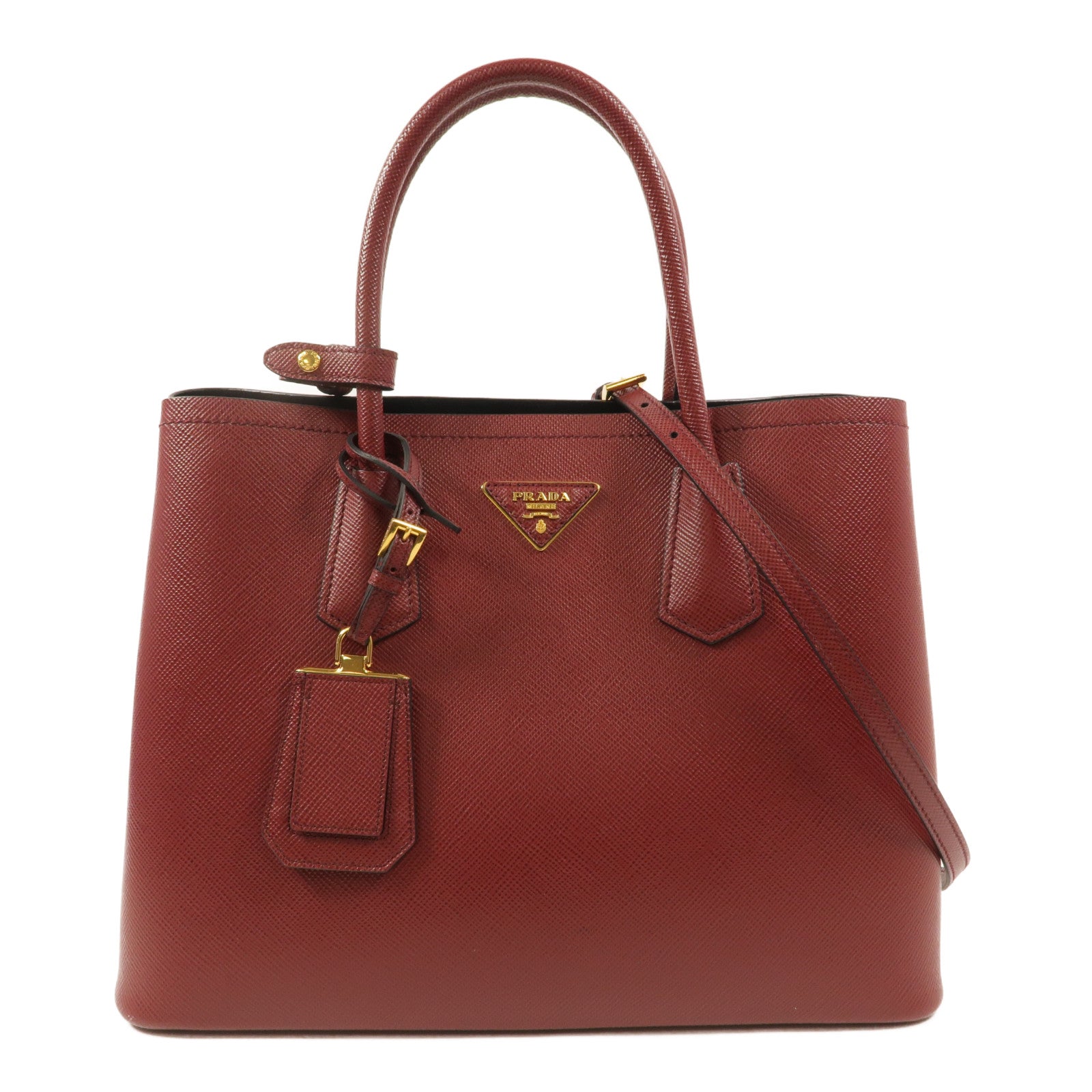 PRADA 牛皮皮革2 Way Shoulder手挽肩背兩用袋