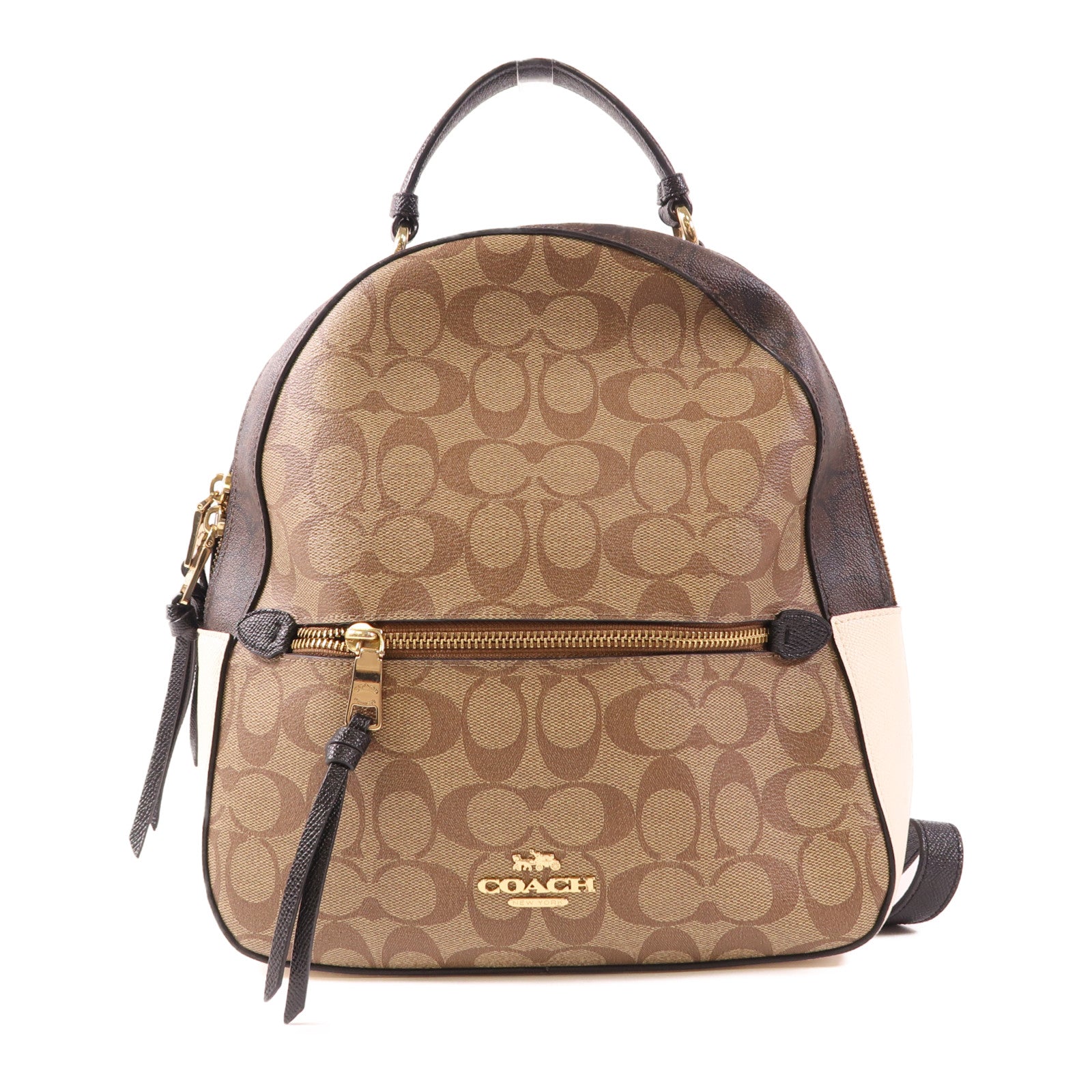 COACH 塗層帆布Backpack金扣背包