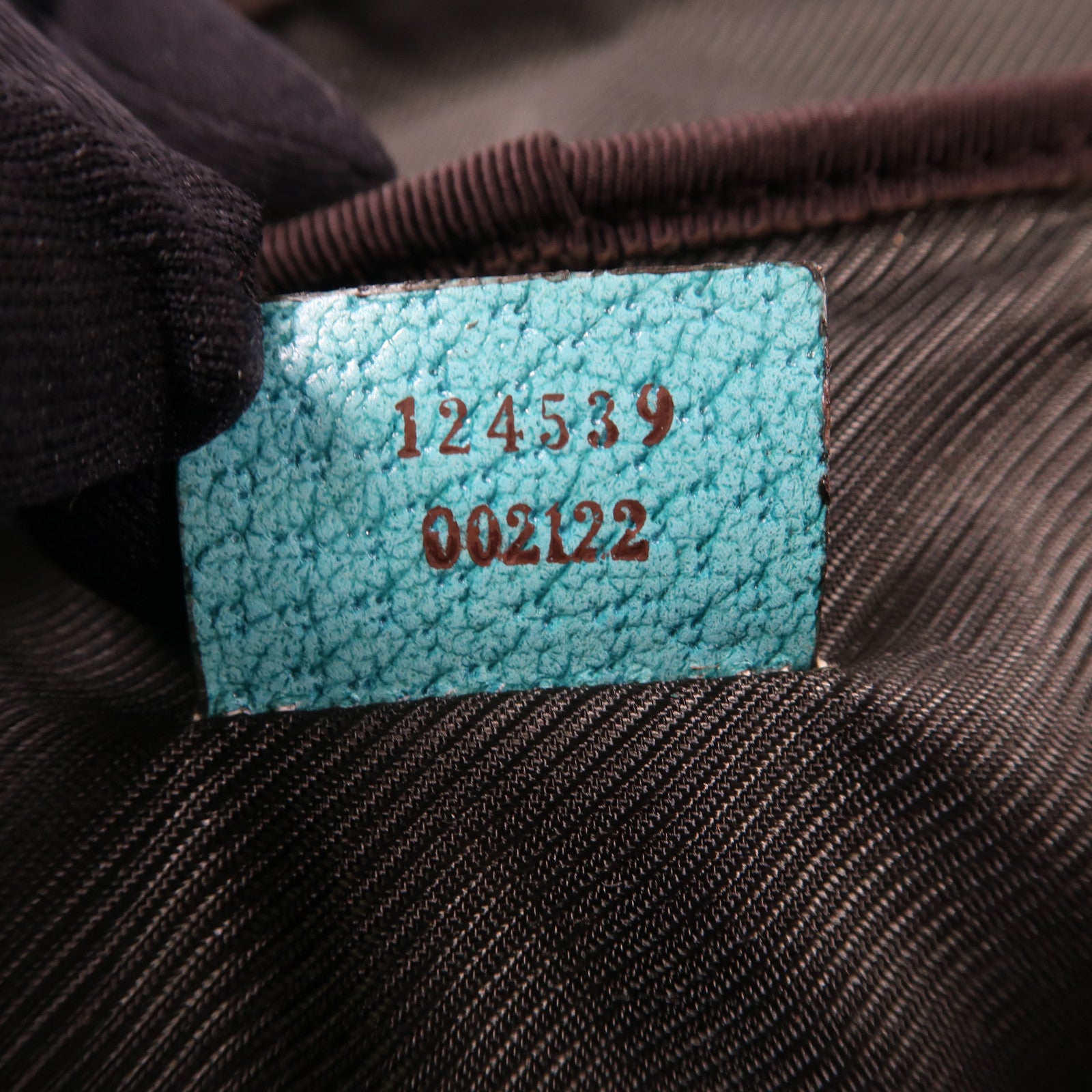 GUCCI 【激減優惠】帆布Small Vanity Bag銀扣手挽袋啡色