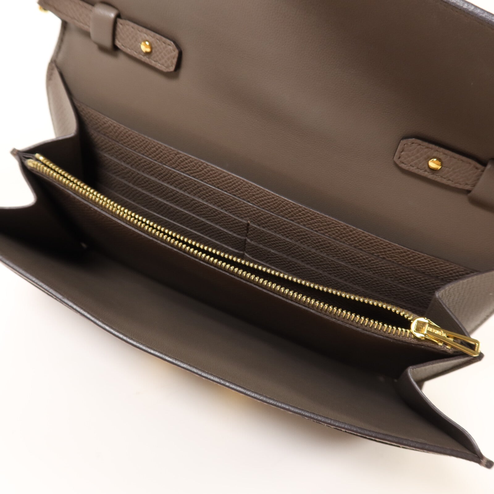 HERMES Clemence皮革Constance To Go金扣肩背袋
