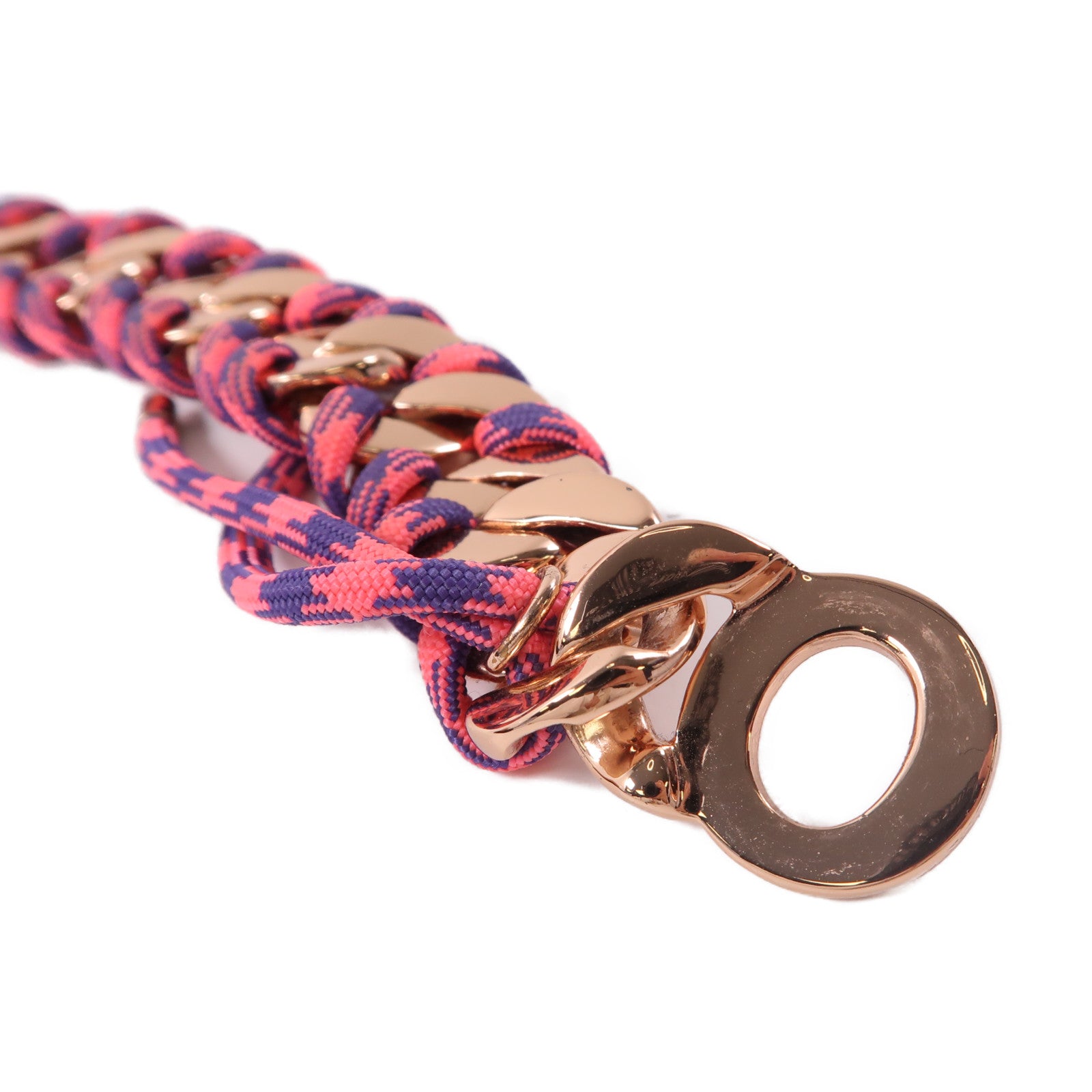 MARC JACOBS 尼龍Bracelet金扣手鐲粉紅色