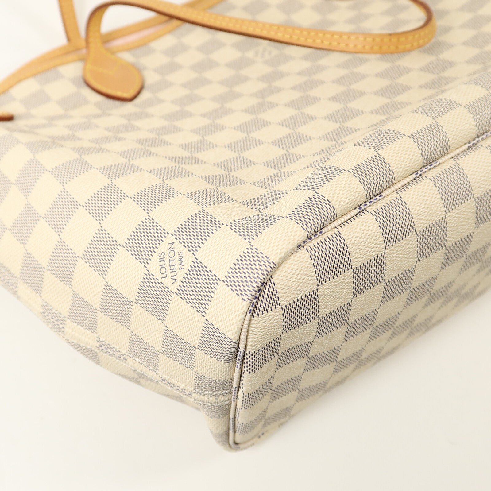 LOUIS VUITTON Damier Azur Neverfull MM手挽袋