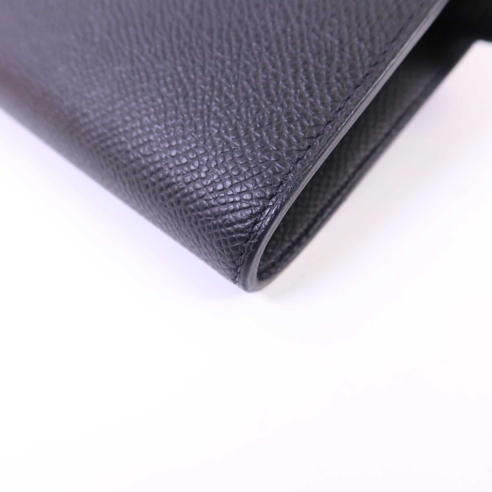 HERMES Epsom皮革Kelly To Go銀扣肩背袋Noir