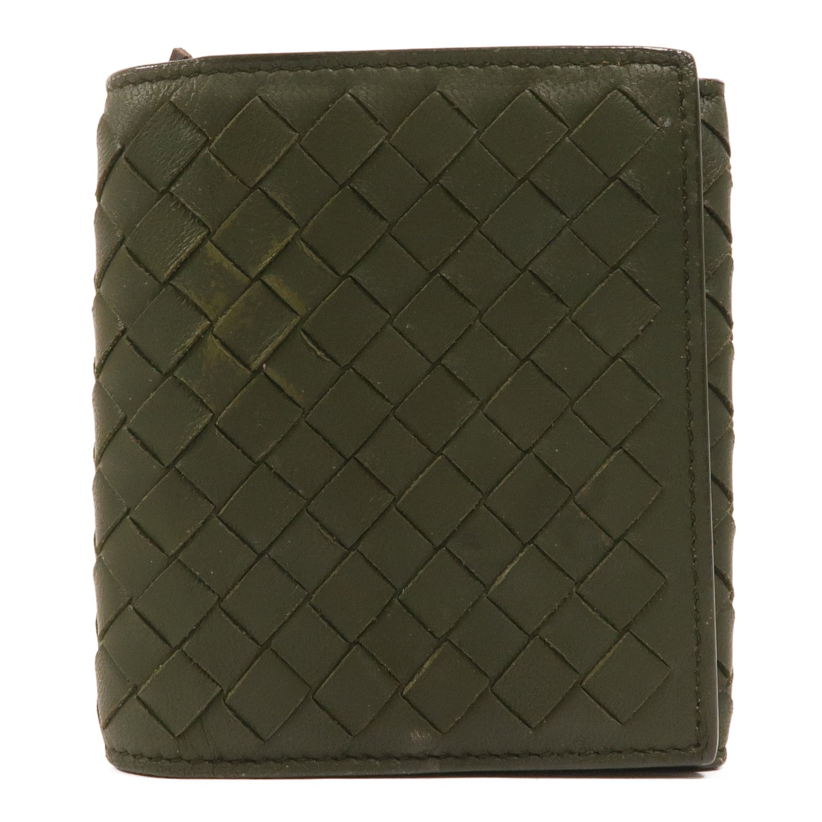 BOTTEGA VENETA 羊皮皮革Tri-Fold Zip Wallet錢包