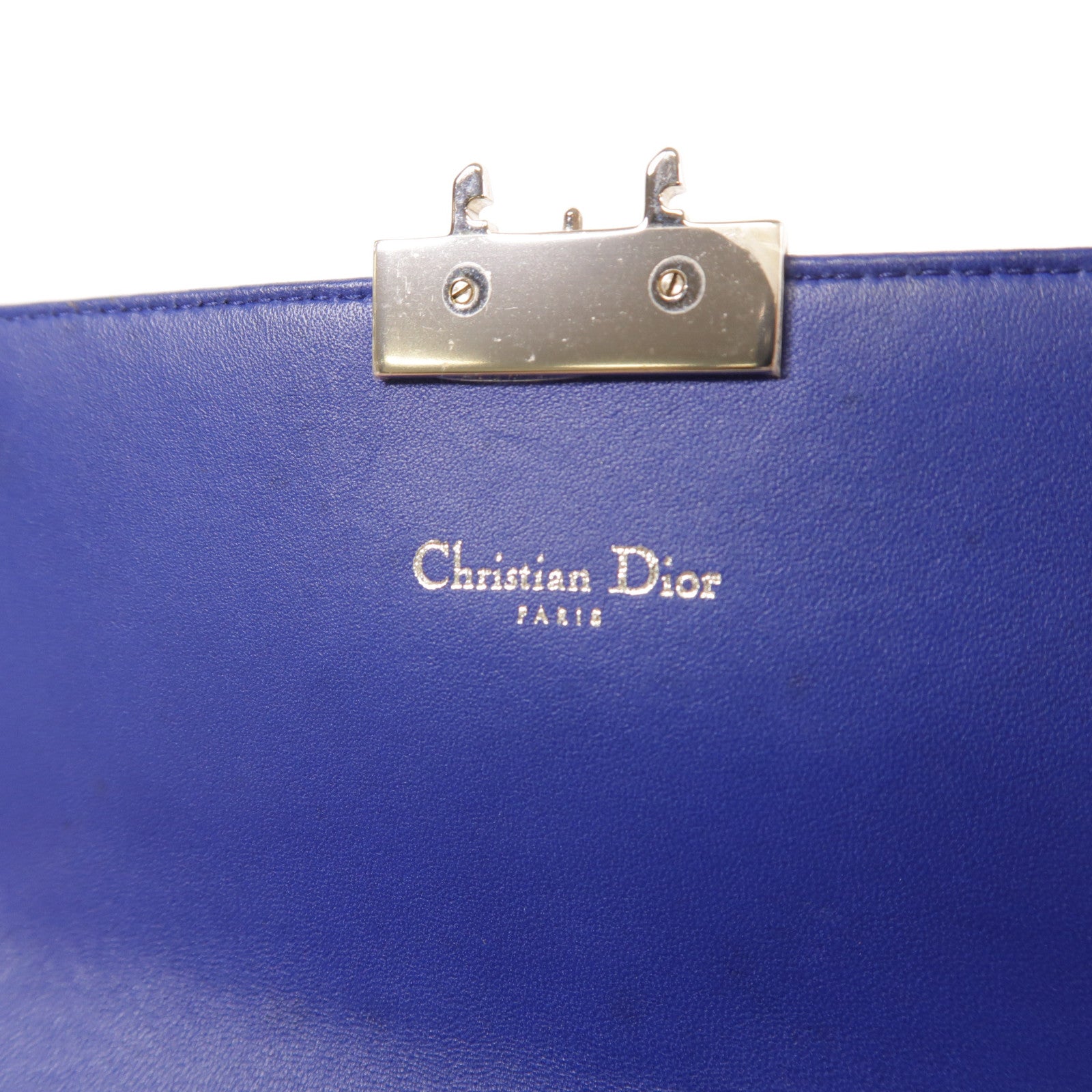 Dior 羊皮皮革Chain Shoulder銀扣鏈帶肩背袋