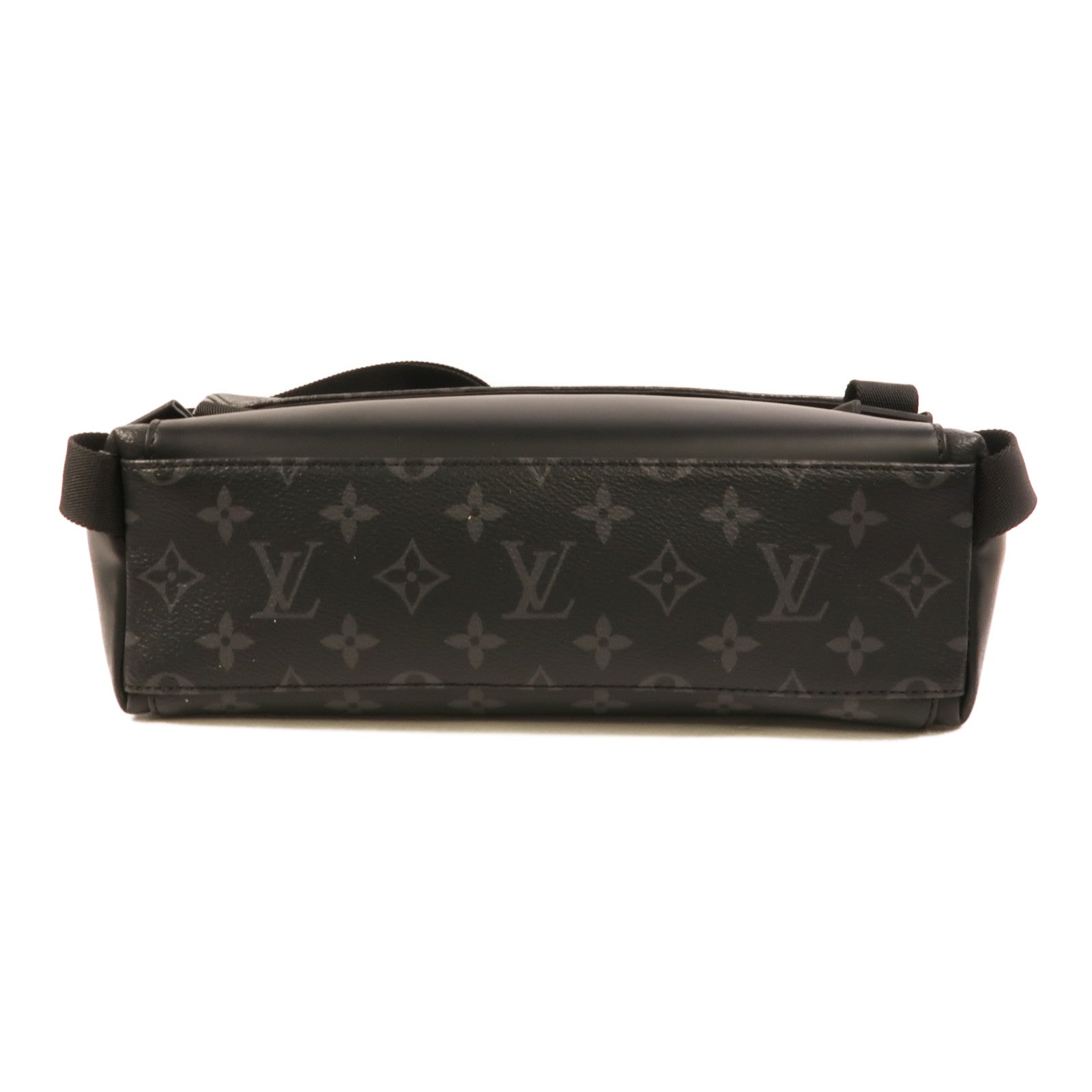 LOUIS VUITTON Monogram Eclipse Messenger PM Voyager銀扣肩背袋