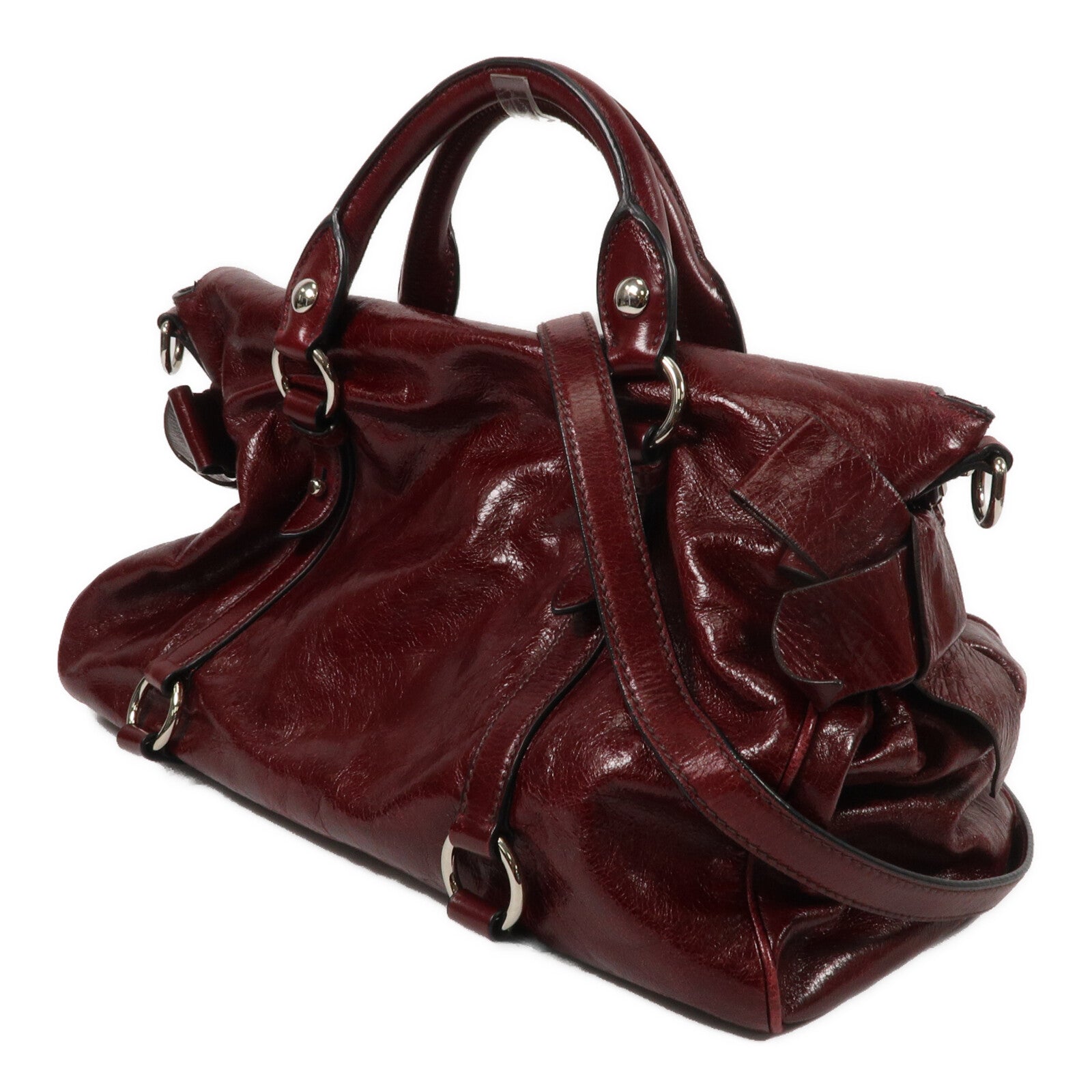 Miu Miu 牛皮皮革2 Way Shoulder手挽肩背兩用袋