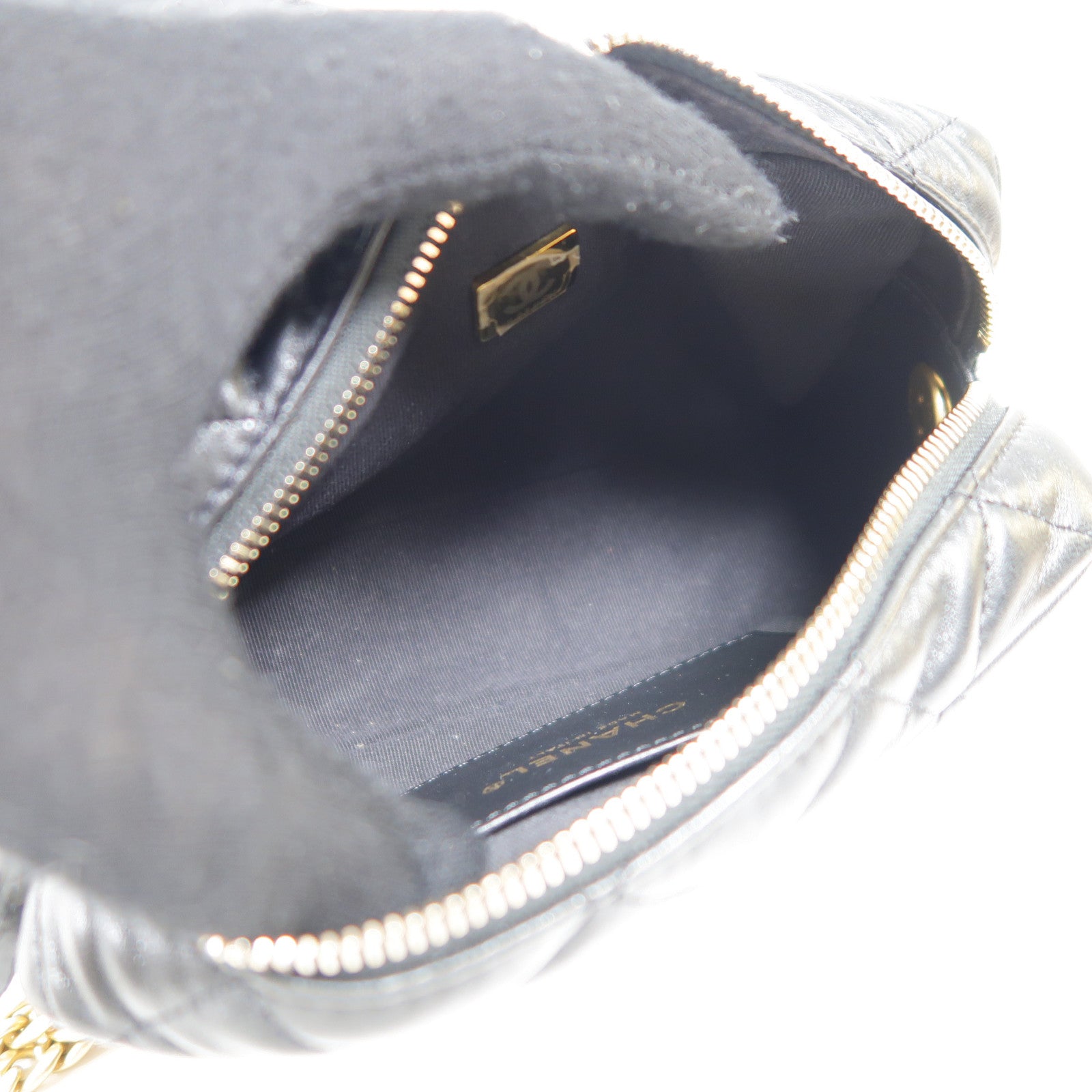CHANEL 羊皮皮革Chain Shoulder Bag金扣鏈帶肩背袋