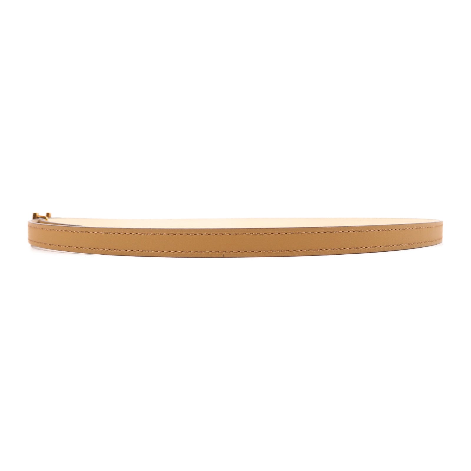 HERMES Epsom皮革H Belt 90cm金扣皮帶Sesame/Nata