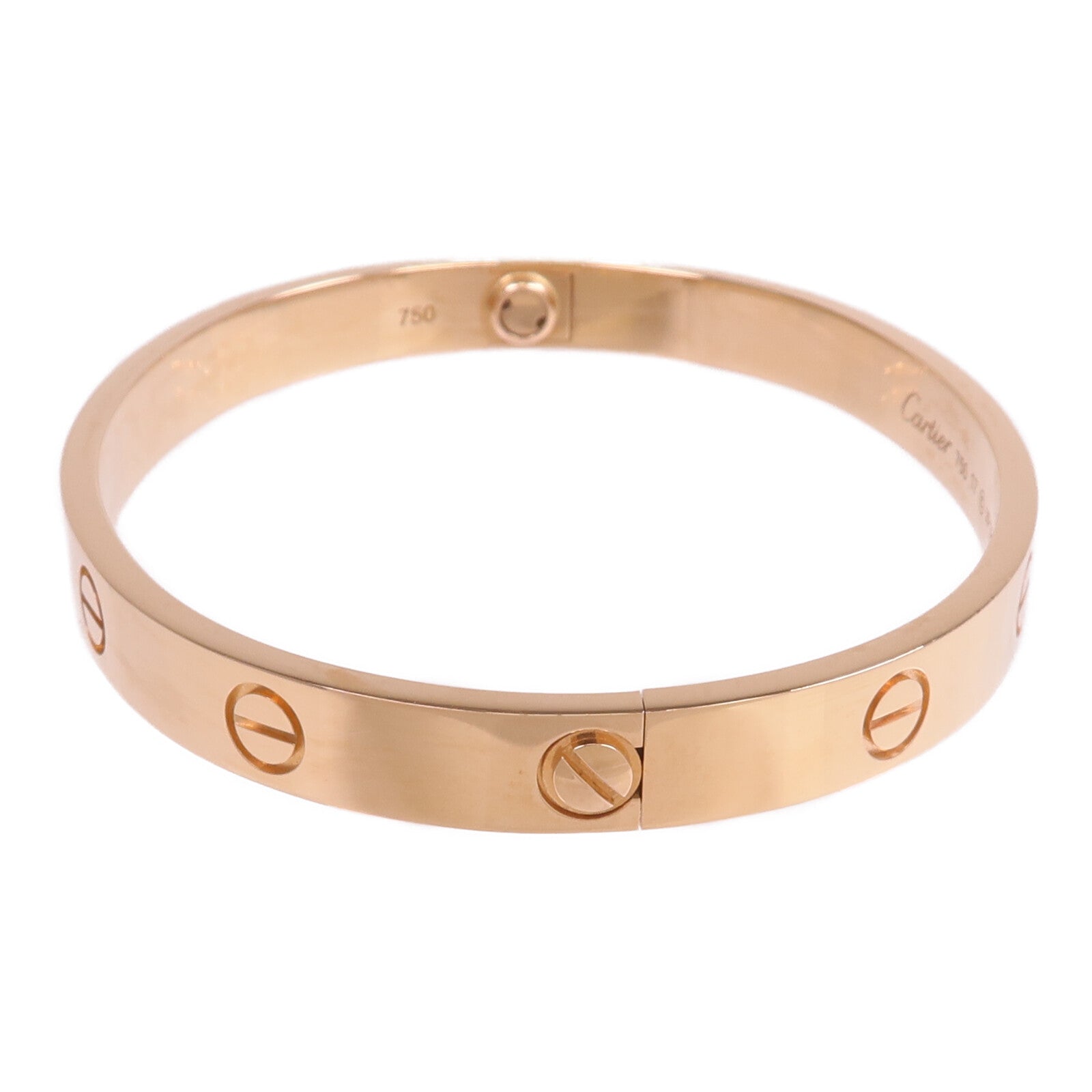 CARTIER 18K玫瑰金Love Bracelet手鐲Cartier#17
