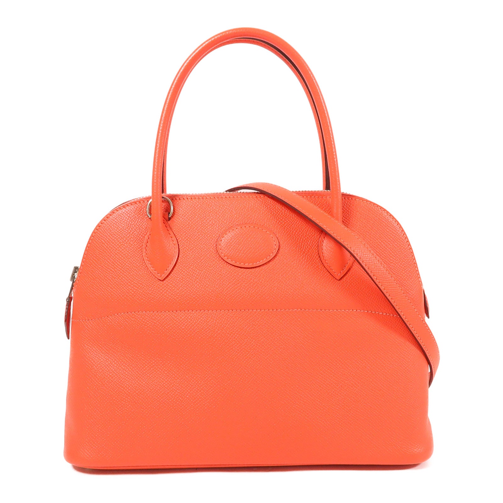HERMES PHW Bolide 27 2 Way Shoulder Bag Veau Epsom Leather Rouge De Coeur
