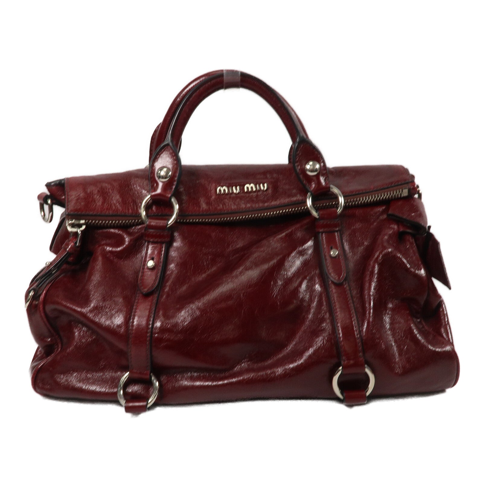 Miu Miu 牛皮皮革2 Way Shoulder手挽肩背兩用袋