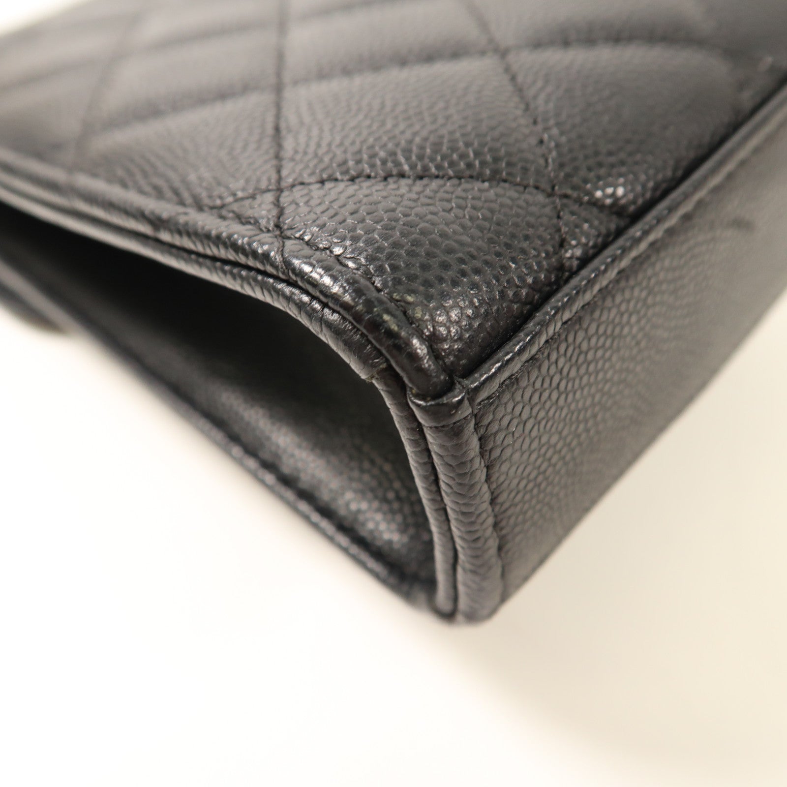 CHANEL 牛皮皮革Phone Bag金扣鏈帶肩背袋