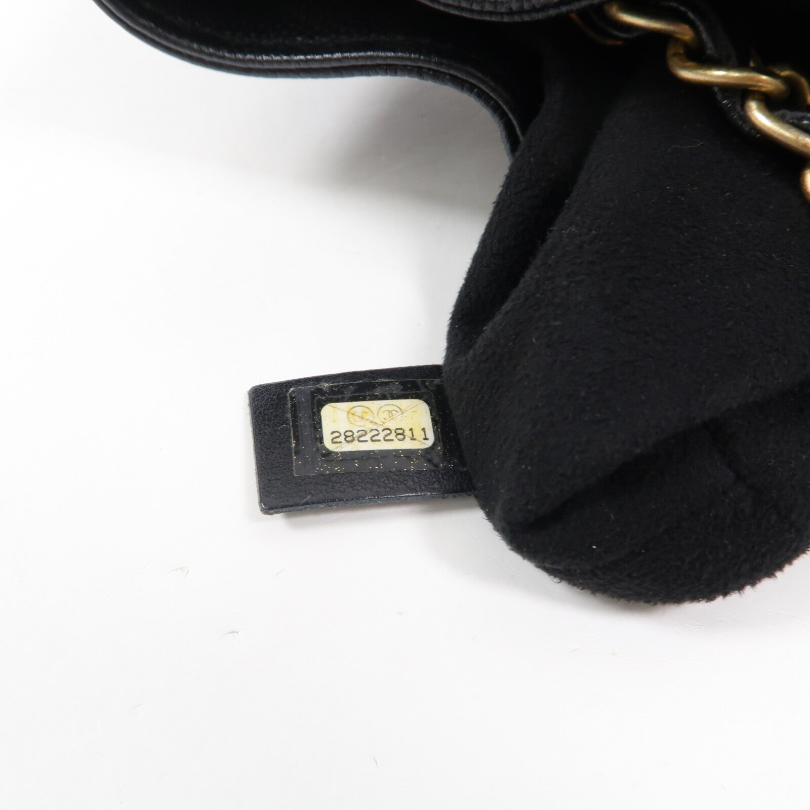 CHANEL 牛皮皮革Drawstring Bucket鏈帶肩背袋