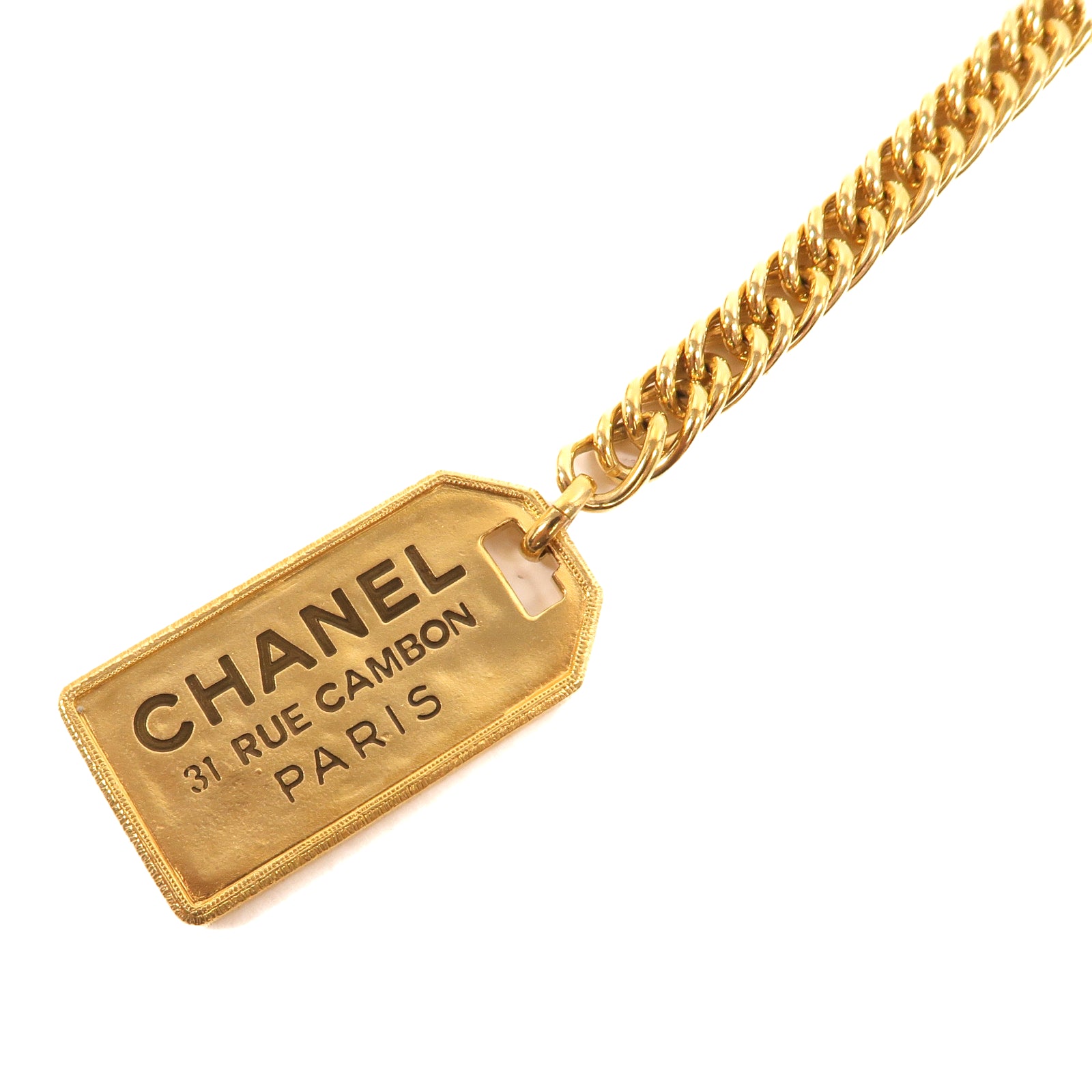CHANEL 金屬Chain Lariat Necklace項鍊