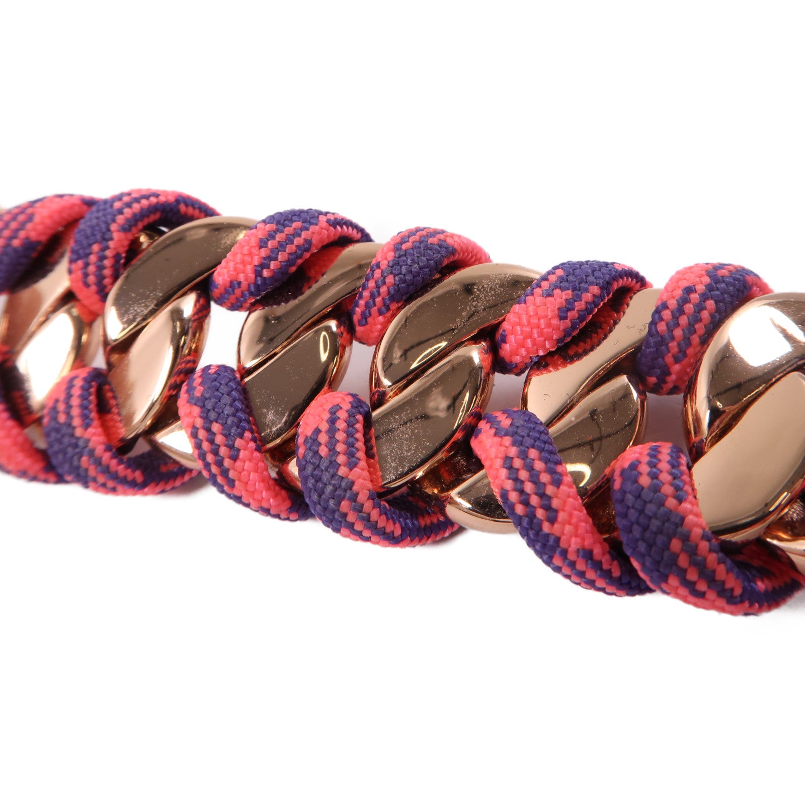 MARC JACOBS 尼龍Bracelet金扣手鐲粉紅色