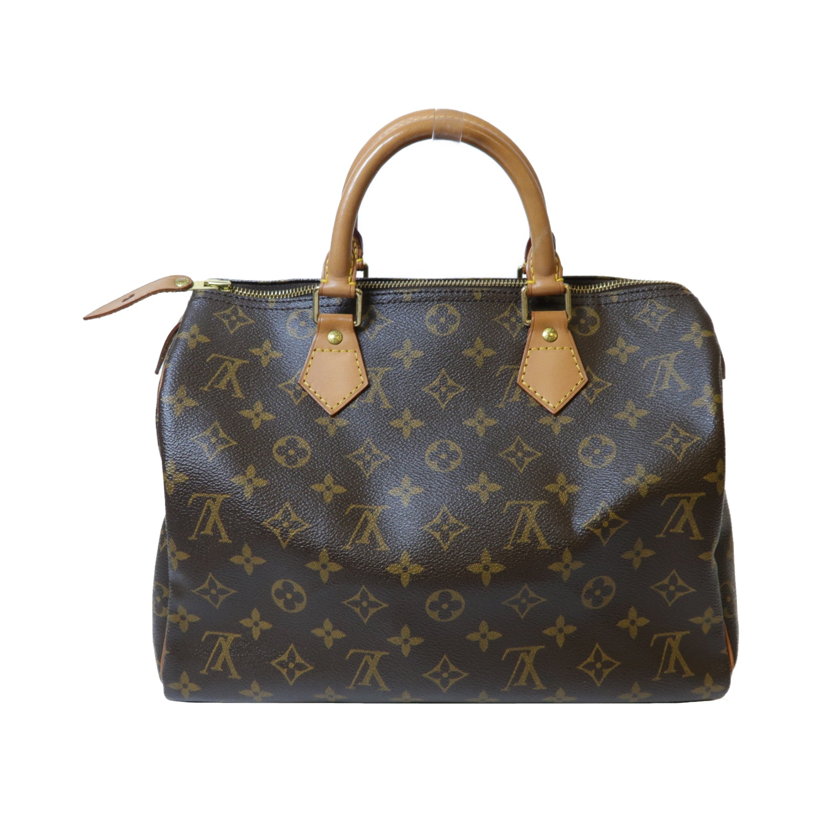 LOUIS VUITTON 【激減優惠】Monogram Speedy 30金扣手挽袋啡色