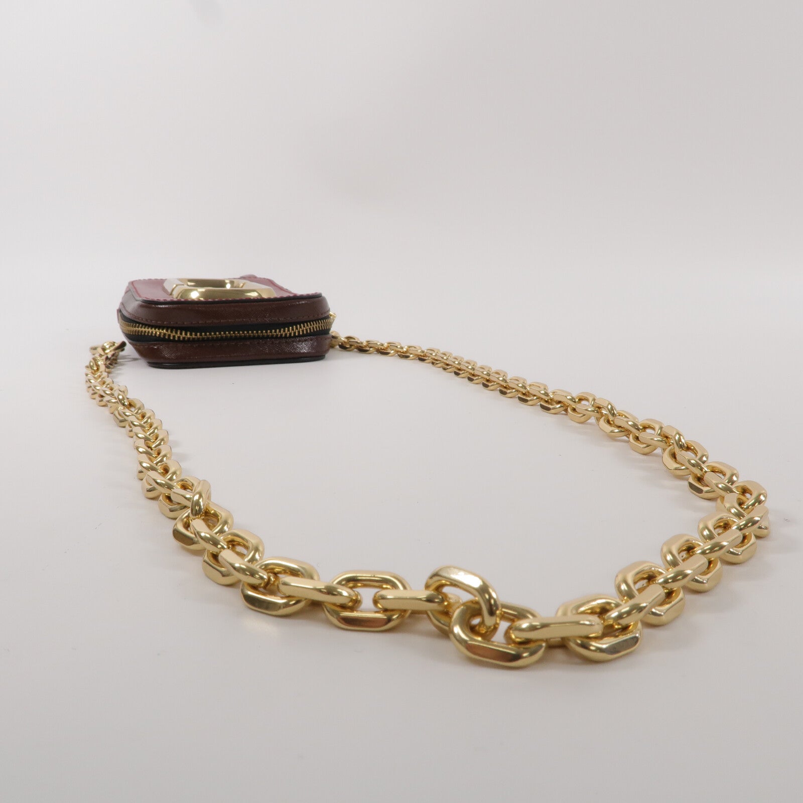 MARC BY MARC JACOBS 塗層帆布Chain Shoulder鏈帶肩背袋