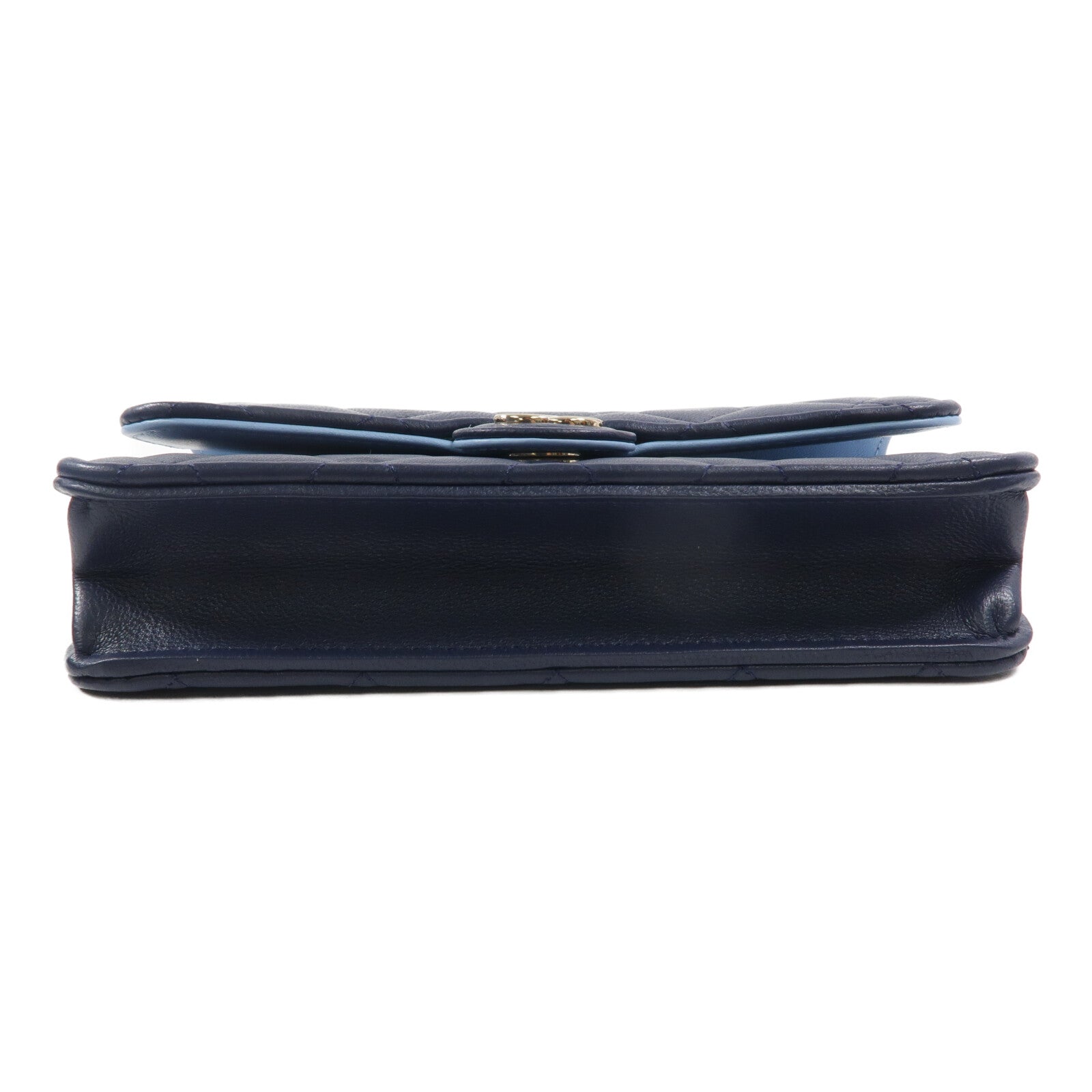 CHANEL 羊皮皮革Mini Flap With Handle鏈帶手挽肩背兩用袋