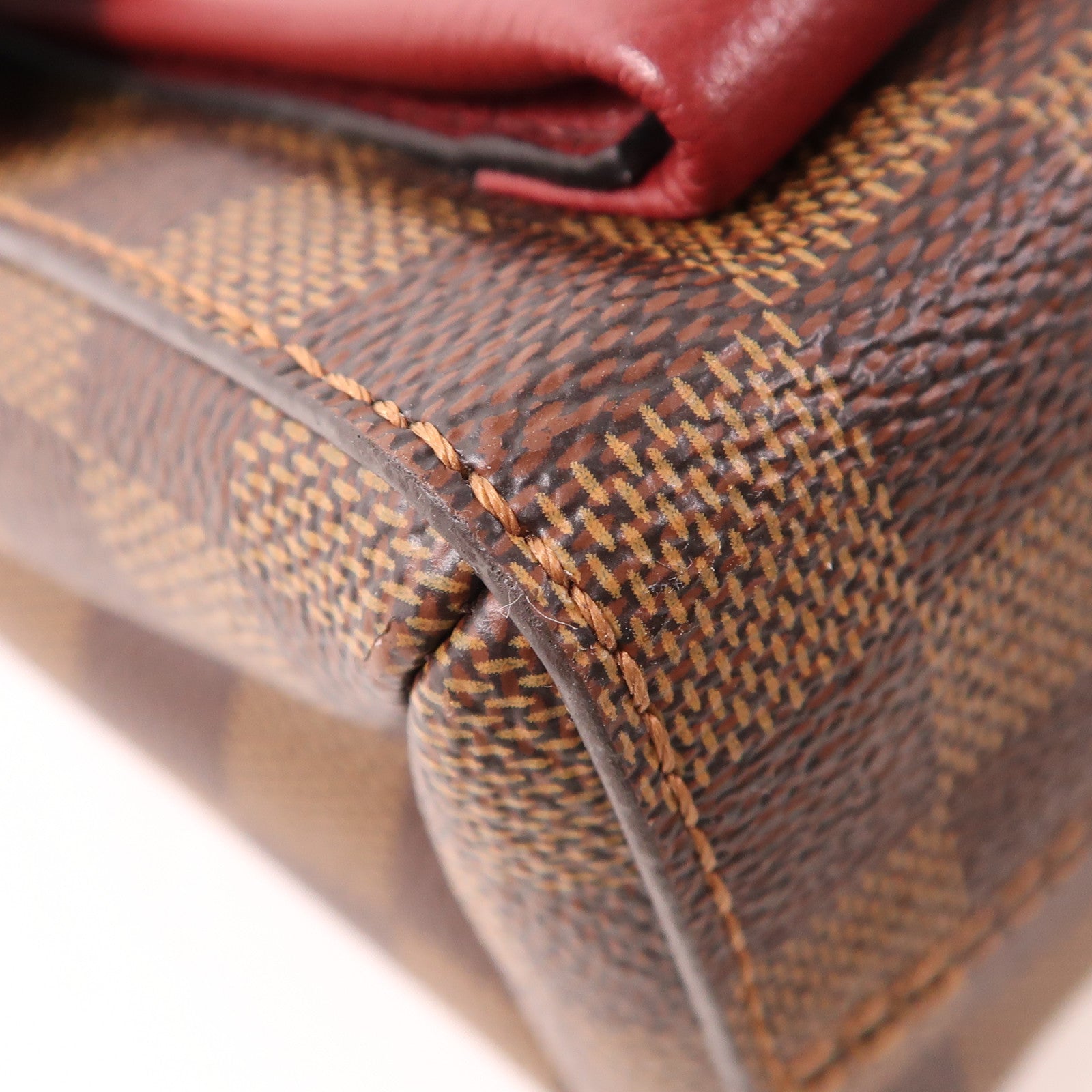 LOUIS VUITTON Damier Vavin PM金扣鏈帶肩背袋