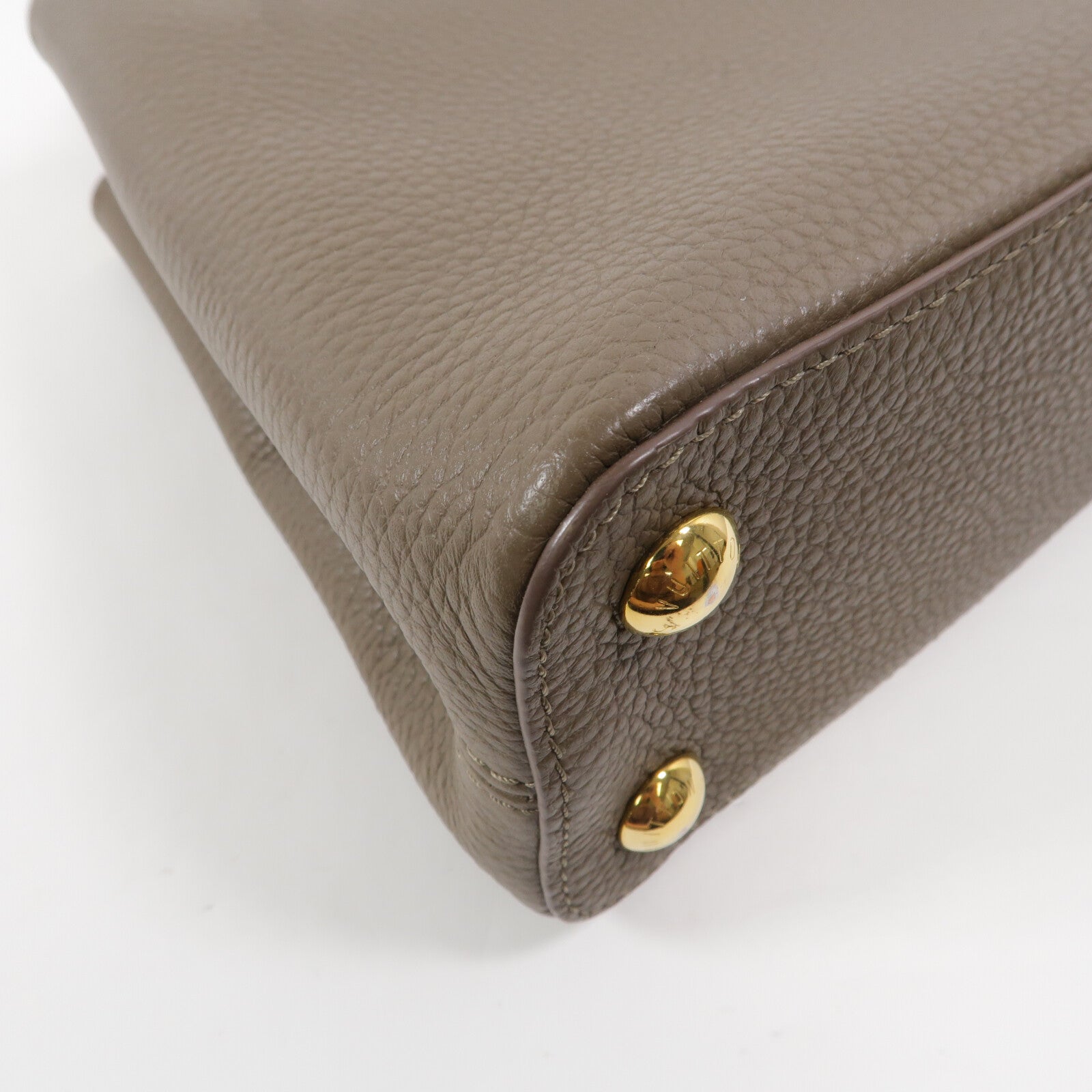 LOUIS VUITTON 牛皮皮革Capucines BB手挽肩背兩用袋