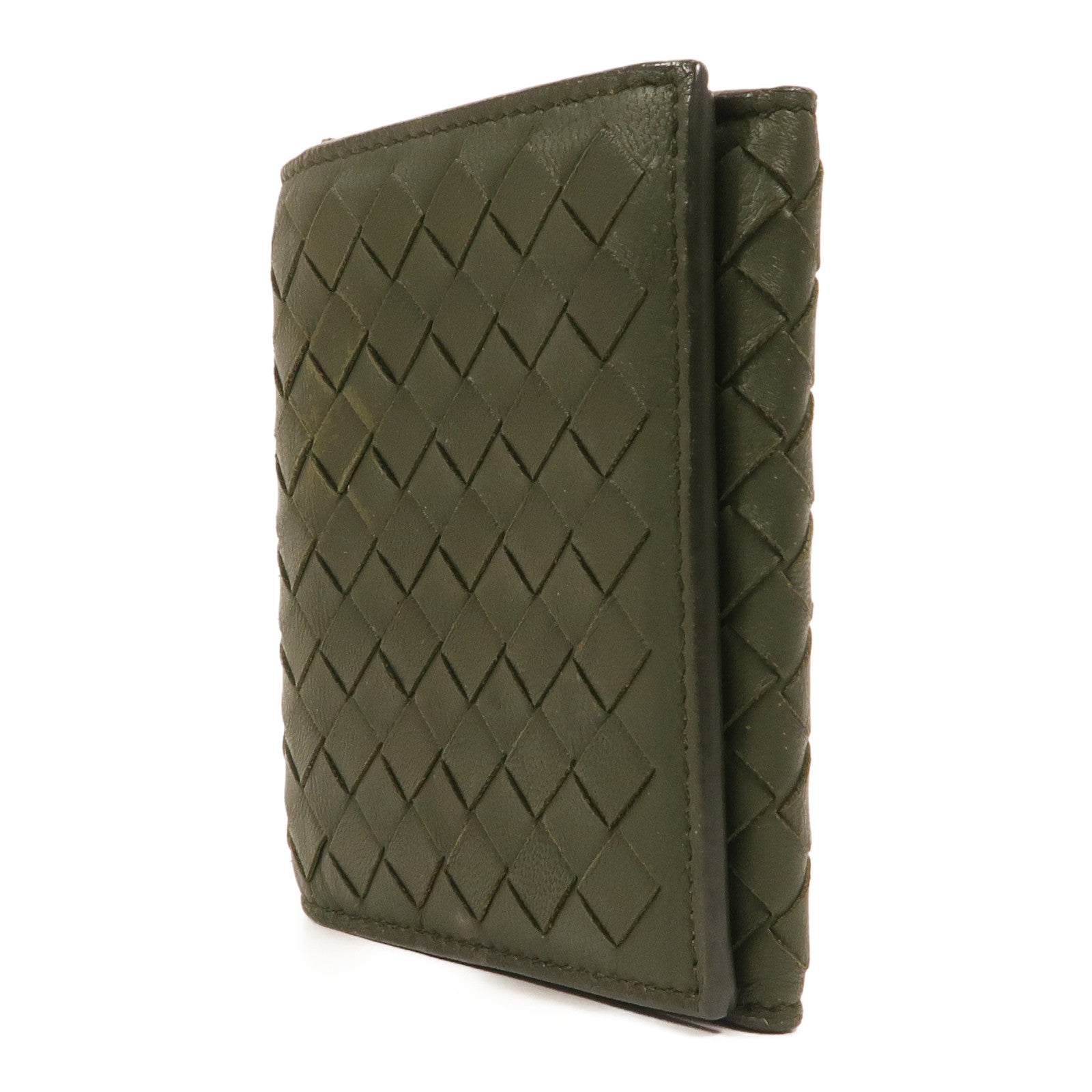 BOTTEGA VENETA 羊皮皮革Tri-Fold Zip Wallet錢包