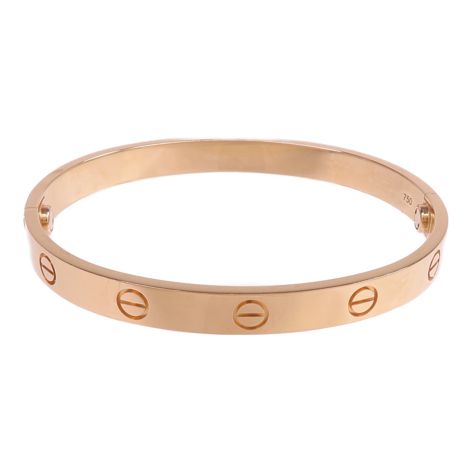 CARTIER 18K玫瑰金Love Bracelet手鐲Cartier#17