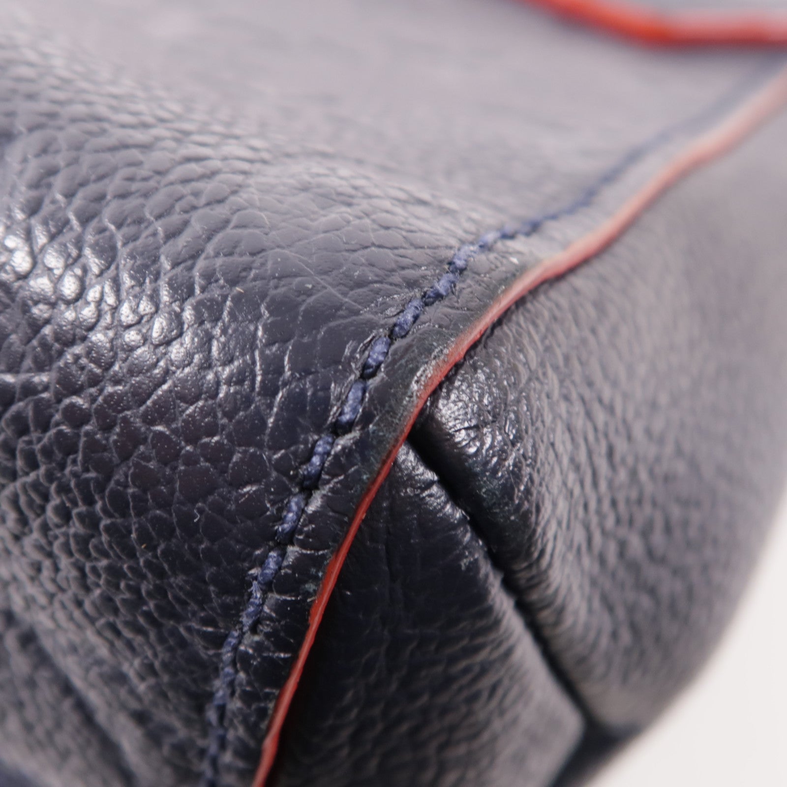 LOUIS VUITTON Monogram Empreinte Vavin PM金扣肩背袋深藍色