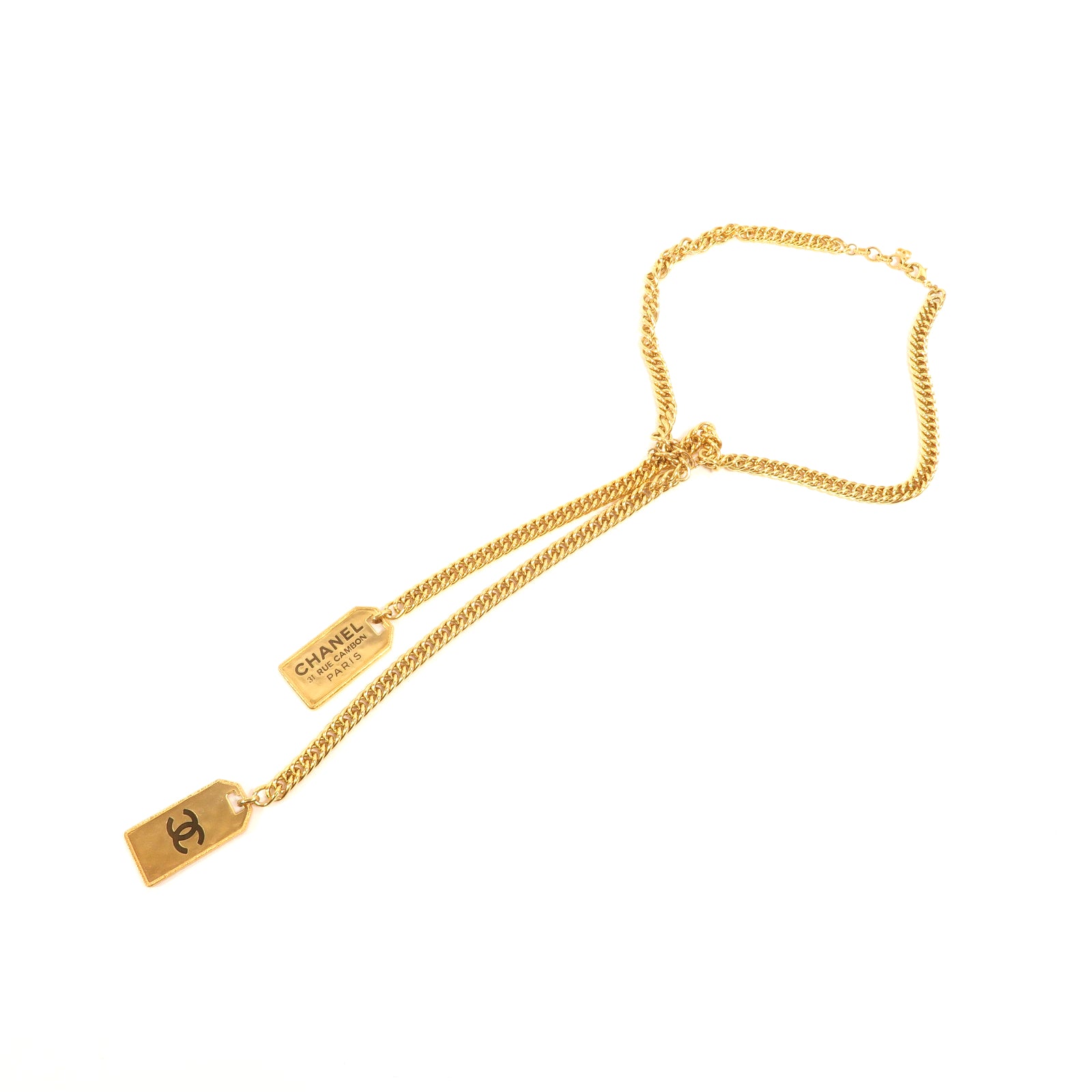 CHANEL 金屬Chain Lariat Necklace項鍊