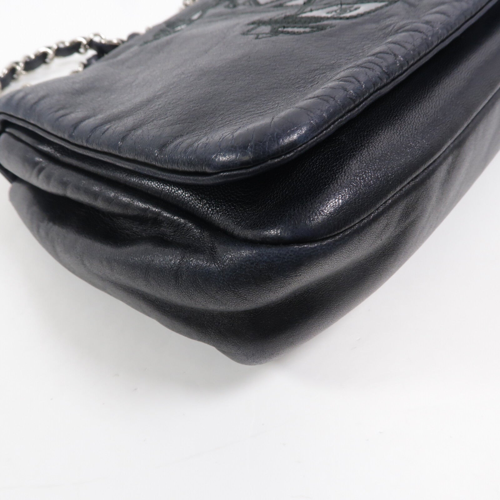 CHANEL 羊皮皮革Bobon Bag鏈帶肩背袋