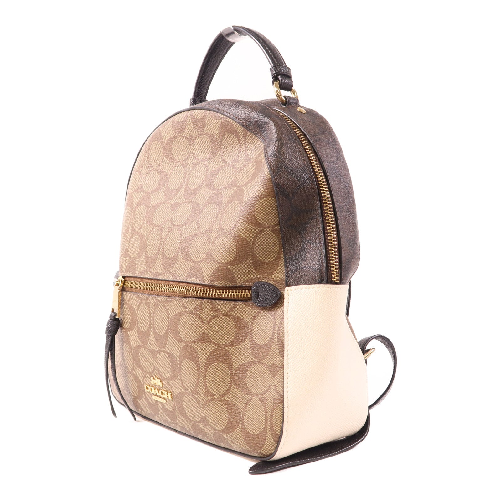 COACH 塗層帆布Backpack金扣背包