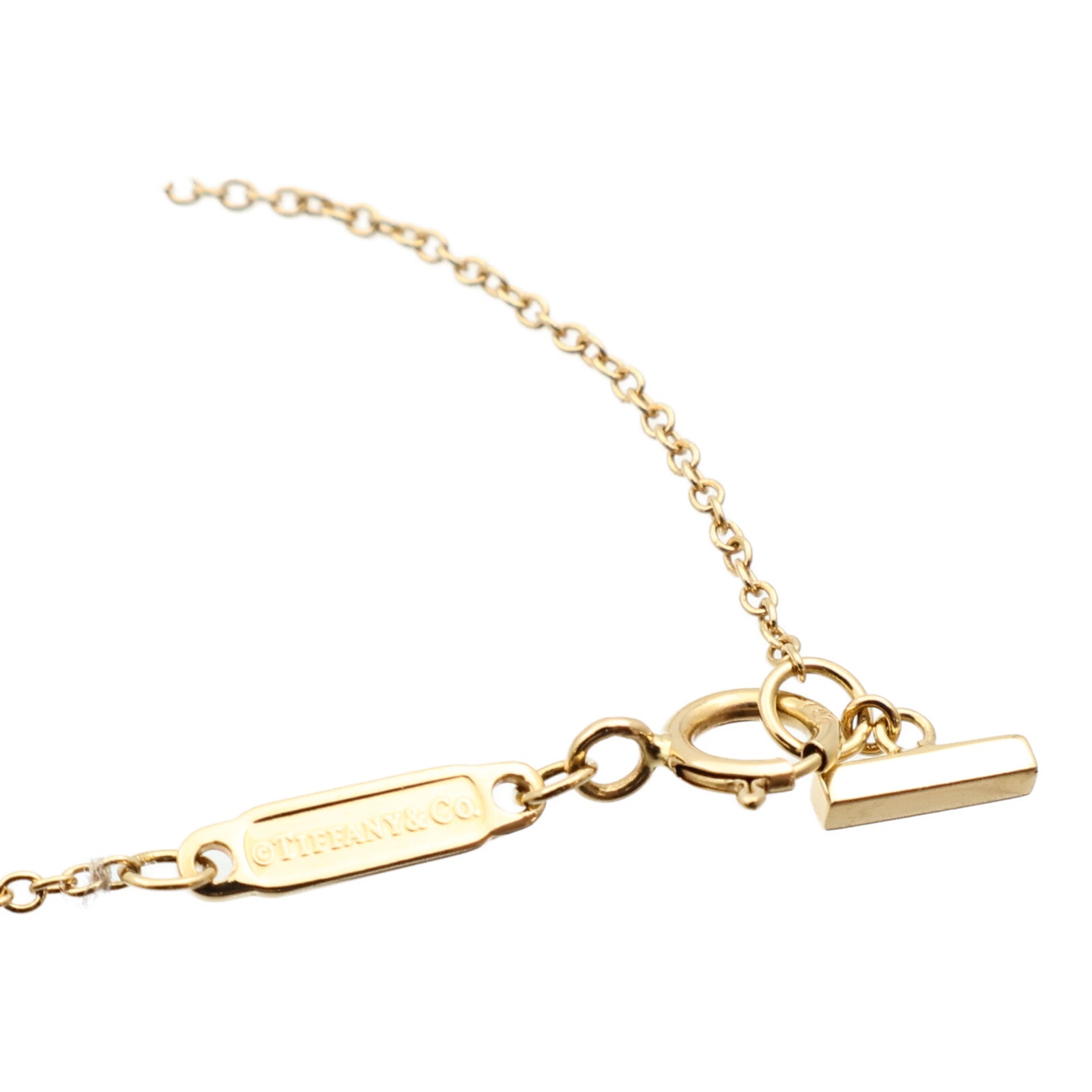 TIFFANY＆CO 18K黃金T-Smile Necklace Mini項鍊