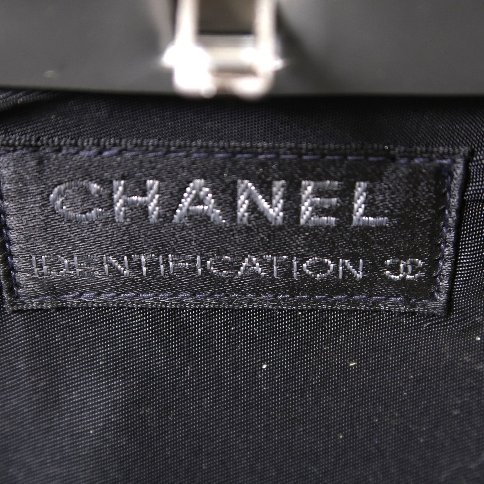 CHANEL 【激減優惠】布料Hip bag coco mark 5th銀扣肩背袋米色