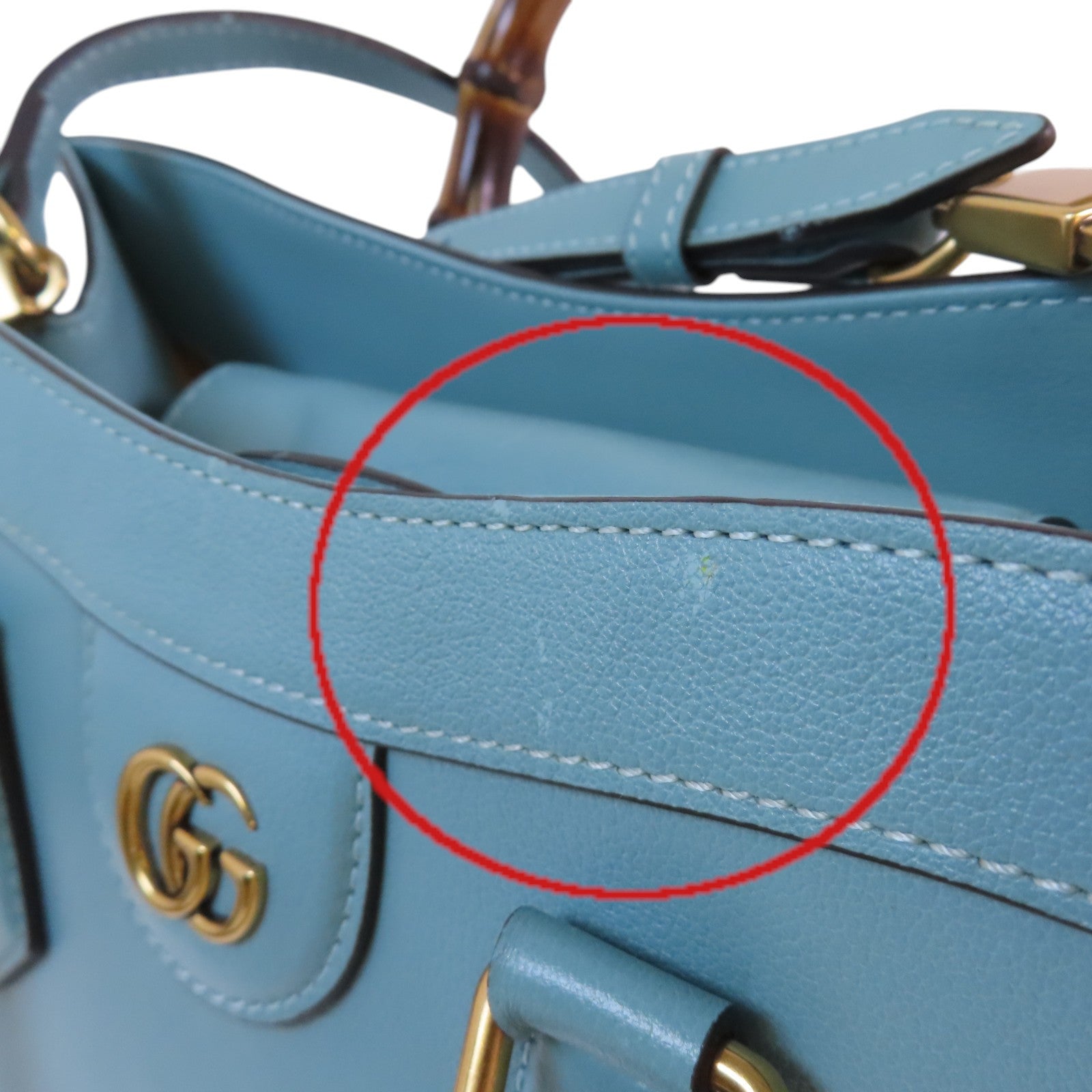 GUCCI 牛皮皮革Diana Small Tote金扣手挽肩背袋兩用袋