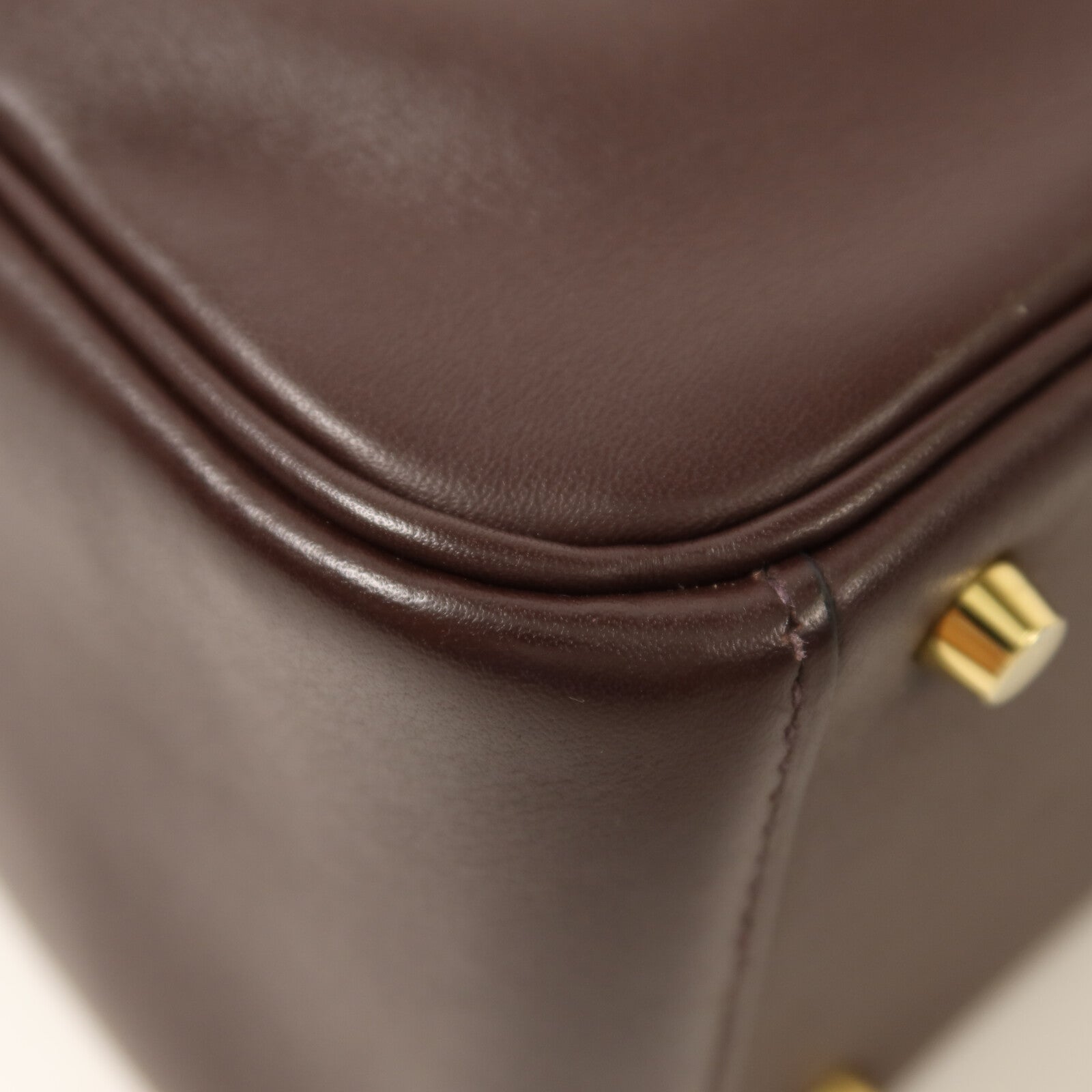 HERMES Swift皮革Mini Lindy手挽肩背兩用袋Rouge Sellier