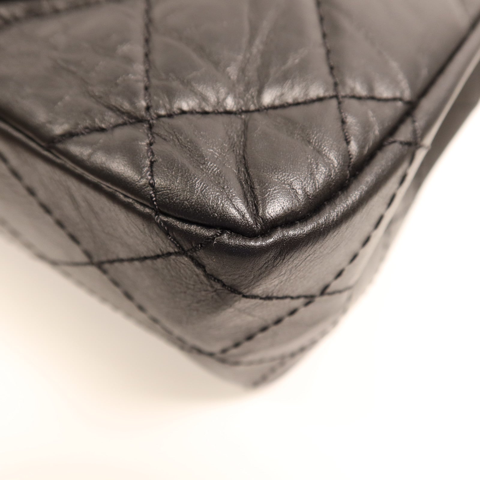 CHANEL 牛皮皮革2.55銀扣鏈帶肩背袋