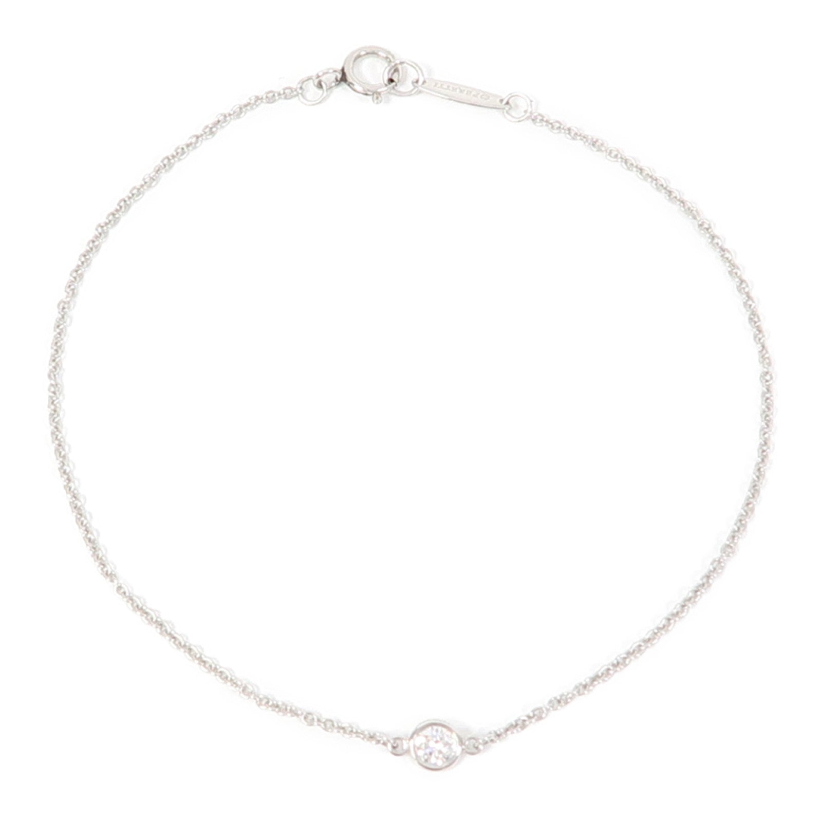 TIFFANY＆CO 【激減優惠】Pt950鉑金Elsa Peretti Bracelet手鏈