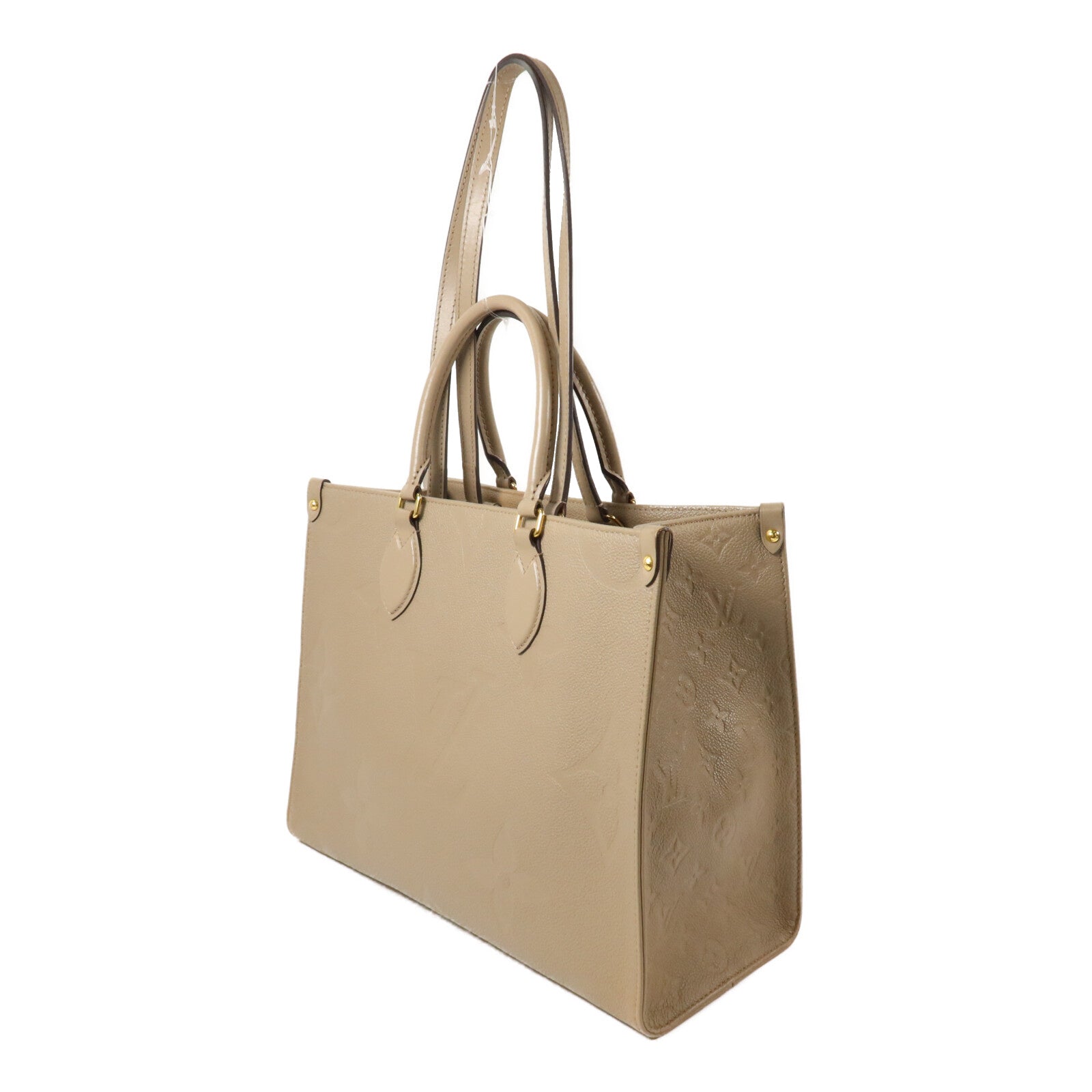 LOUIS VUITTON Monogram Empreinte On The Go MM手挽肩背兩用袋