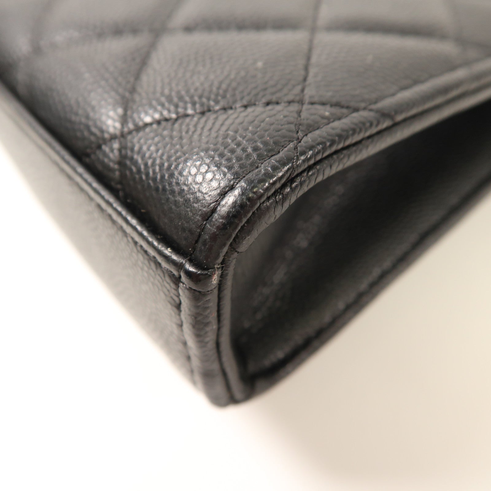 CHANEL 牛皮皮革Phone Bag金扣鏈帶肩背袋