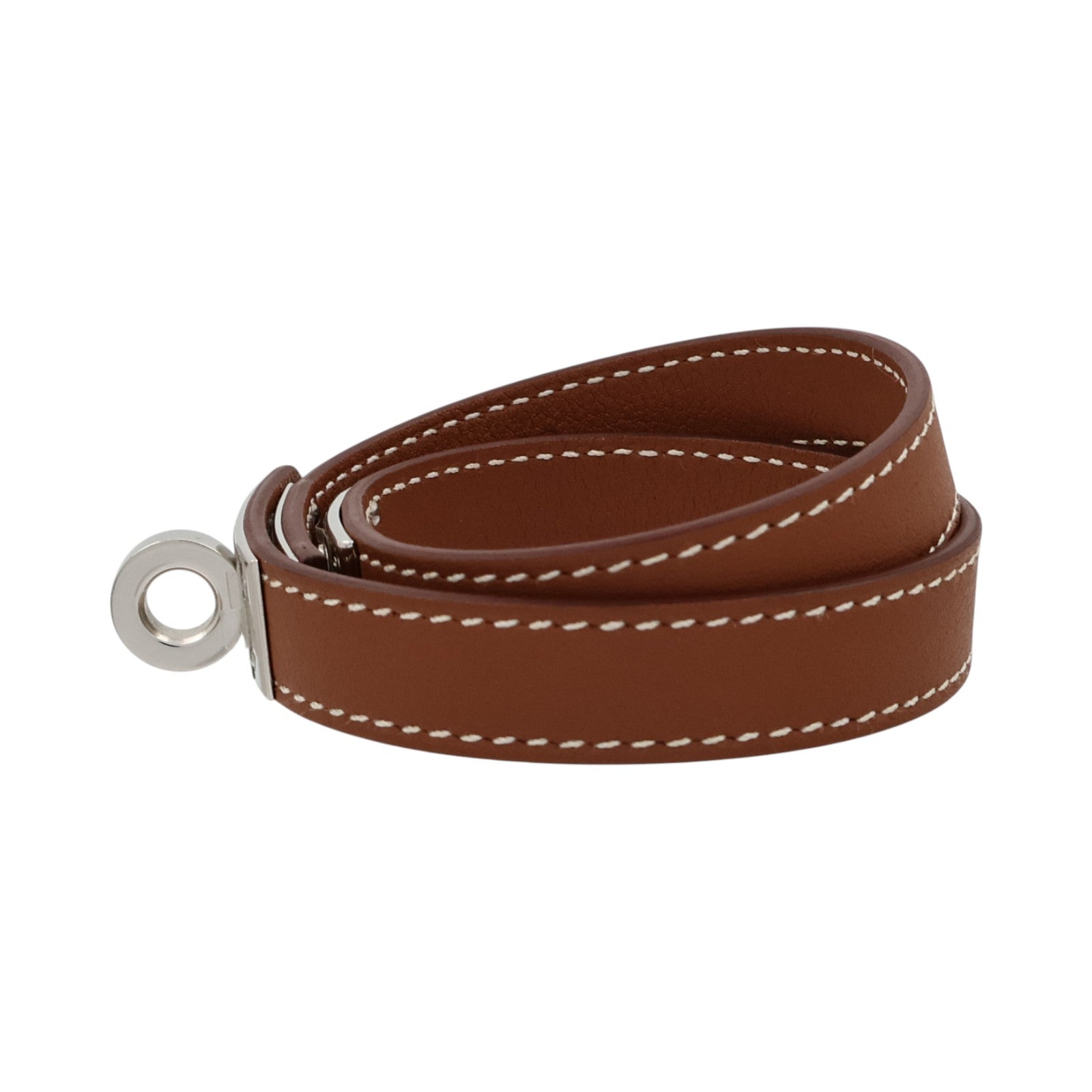 HERMES Swift皮革Kelly Double Tour Bracelet手帶Gold