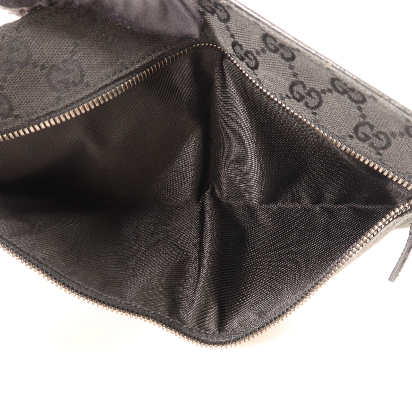 GUCCI 帆布Waist Bag銀扣腰包