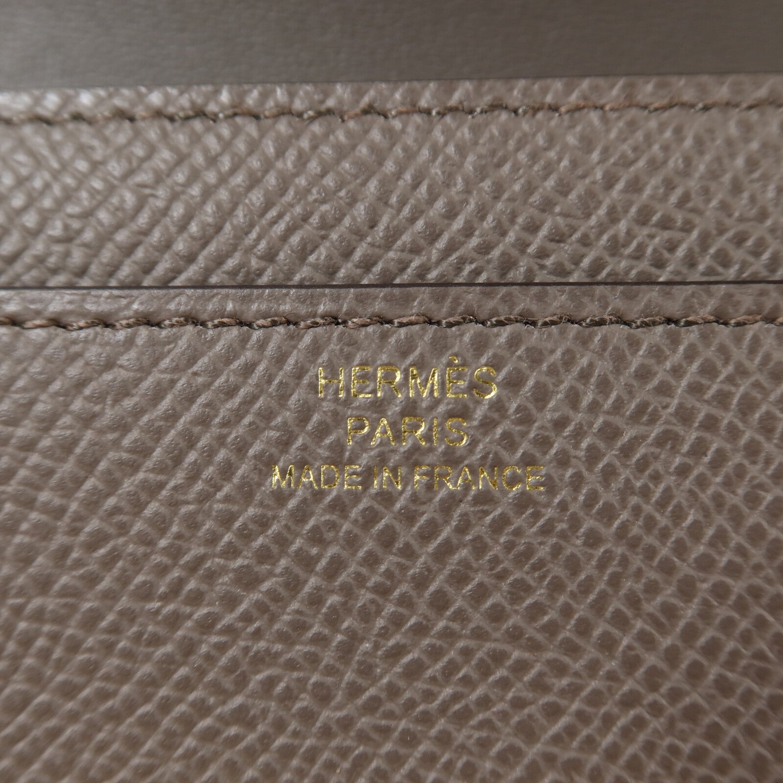 HERMES Clemence皮革Constance To Go金扣肩背袋