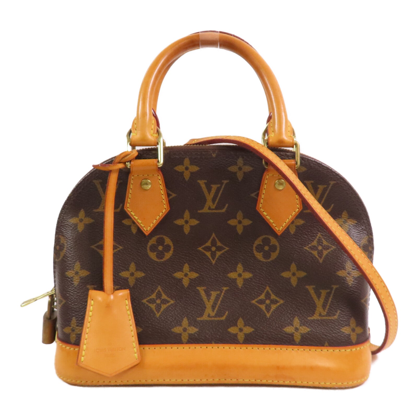 LOUIS VUITTON Monogram Alma BB金扣手挽肩背兩用袋