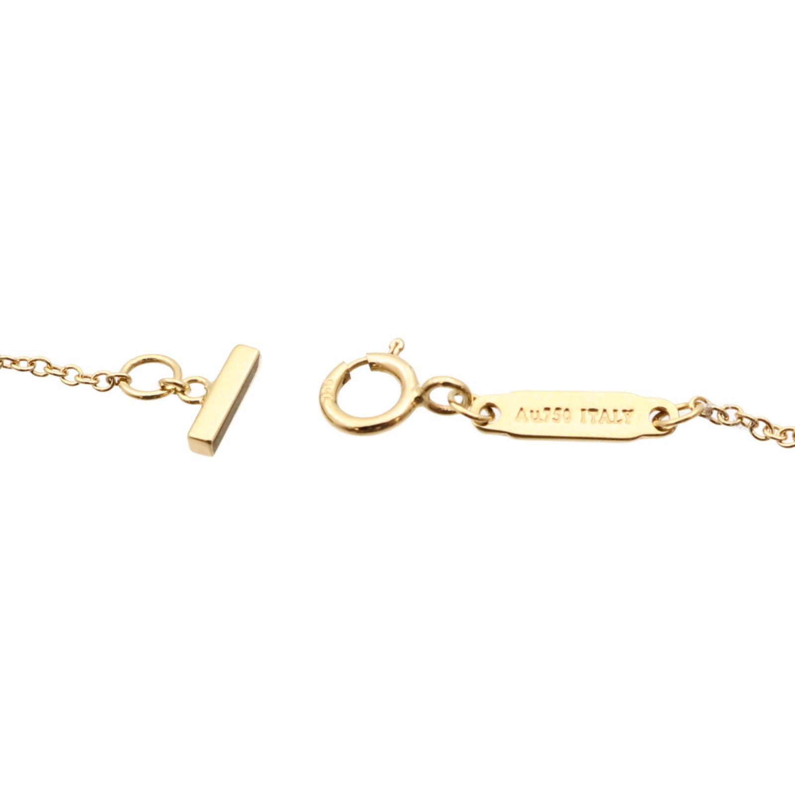 TIFFANY＆CO 18K黃金T-Smile Necklace Mini項鍊
