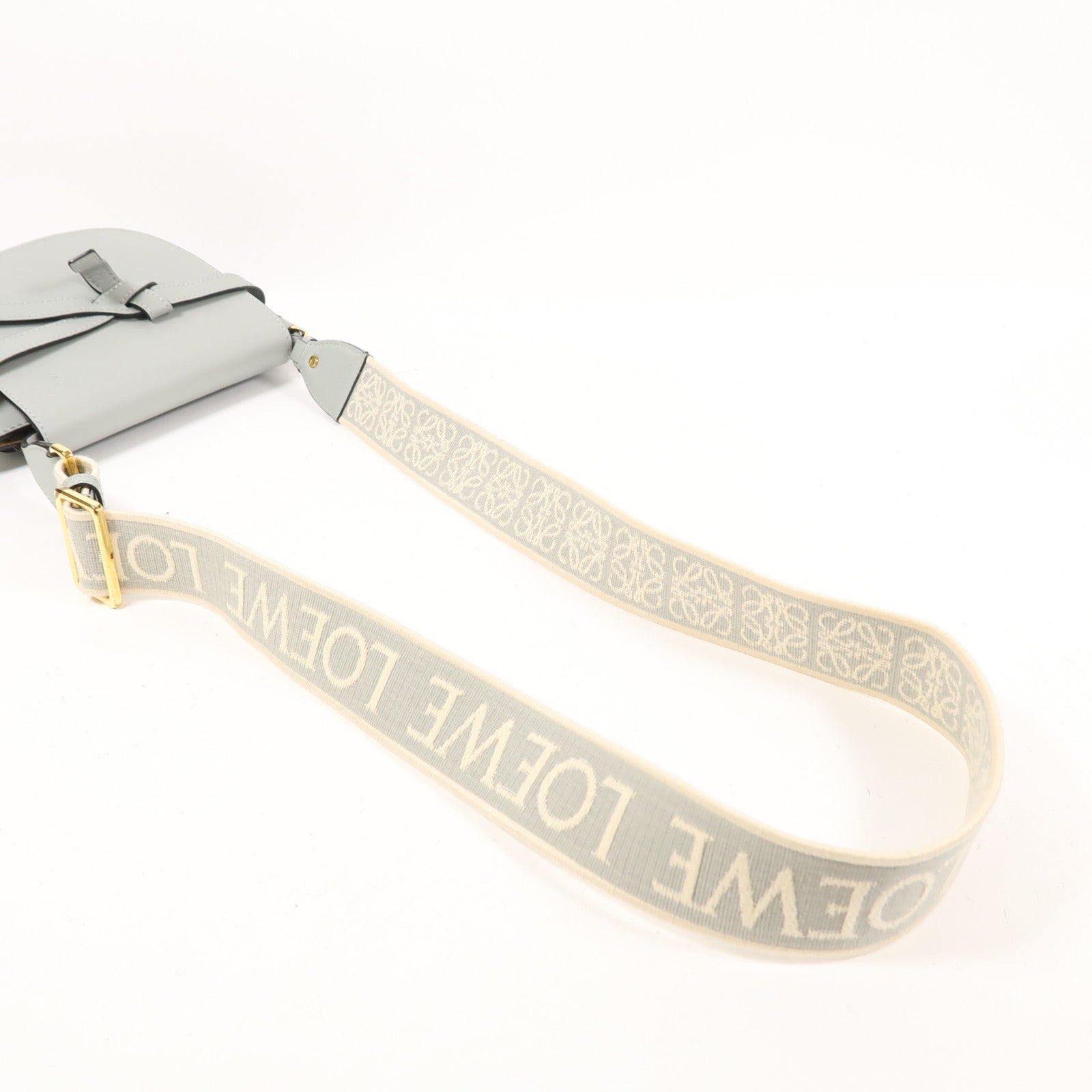 LOEWE 牛皮皮革Mini Gate金扣肩背袋