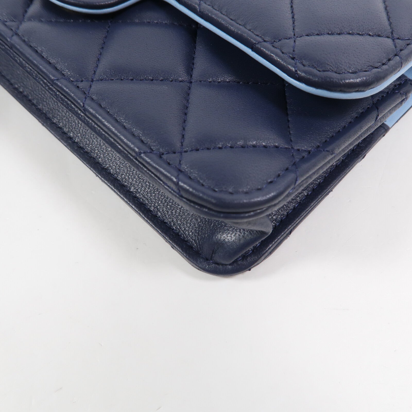 CHANEL 羊皮皮革Mini Flap With Handle鏈帶手挽肩背兩用袋