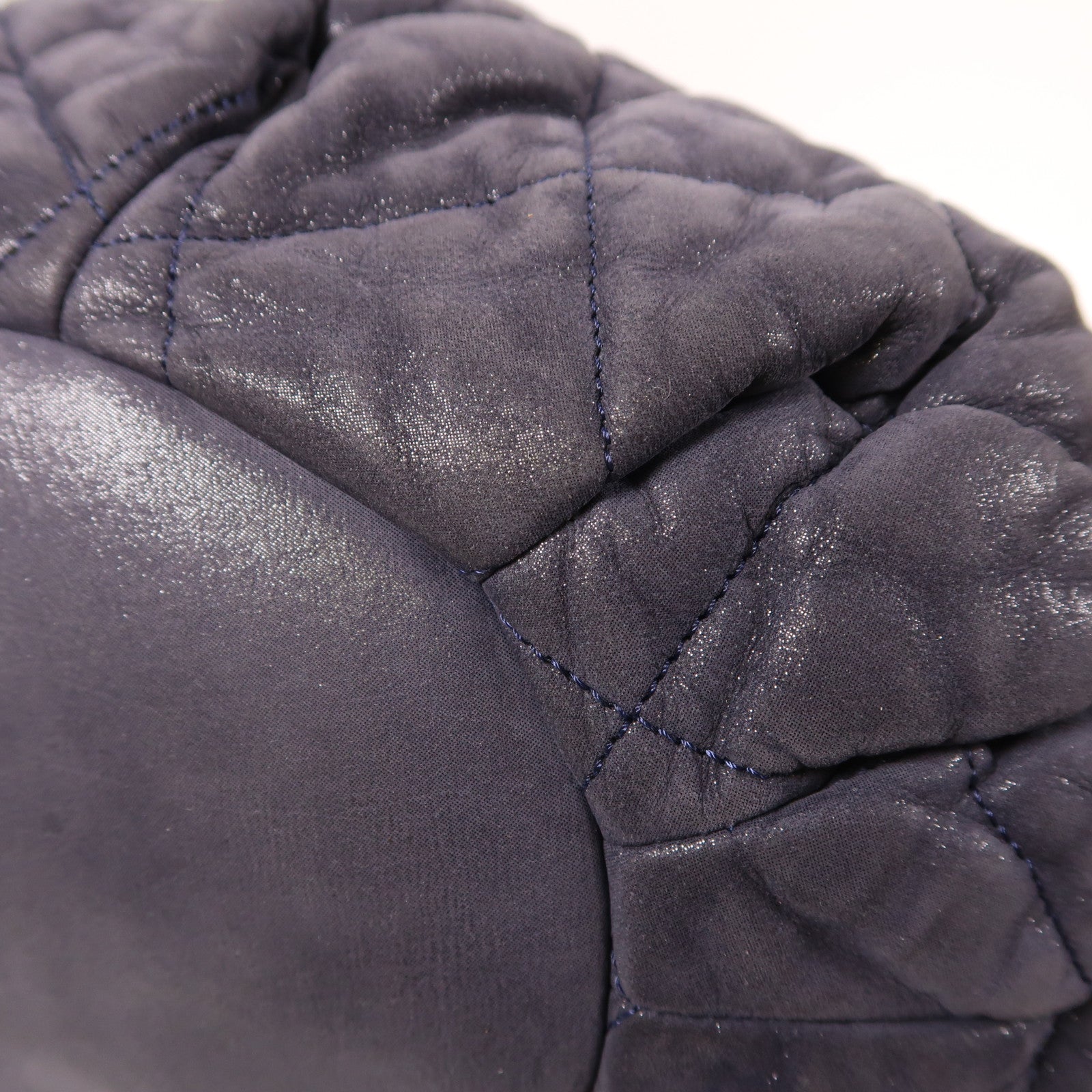 CHANEL 牛皮皮革2 Way Shoulder銀扣手挽肩背兩用袋