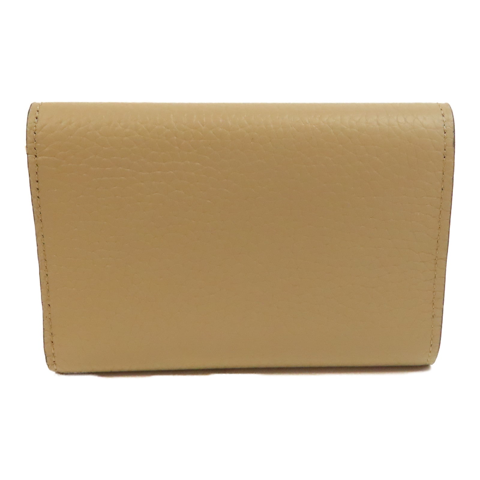 LOUIS VUITTON Taurillon Capucines Wallet金扣錢包杏色